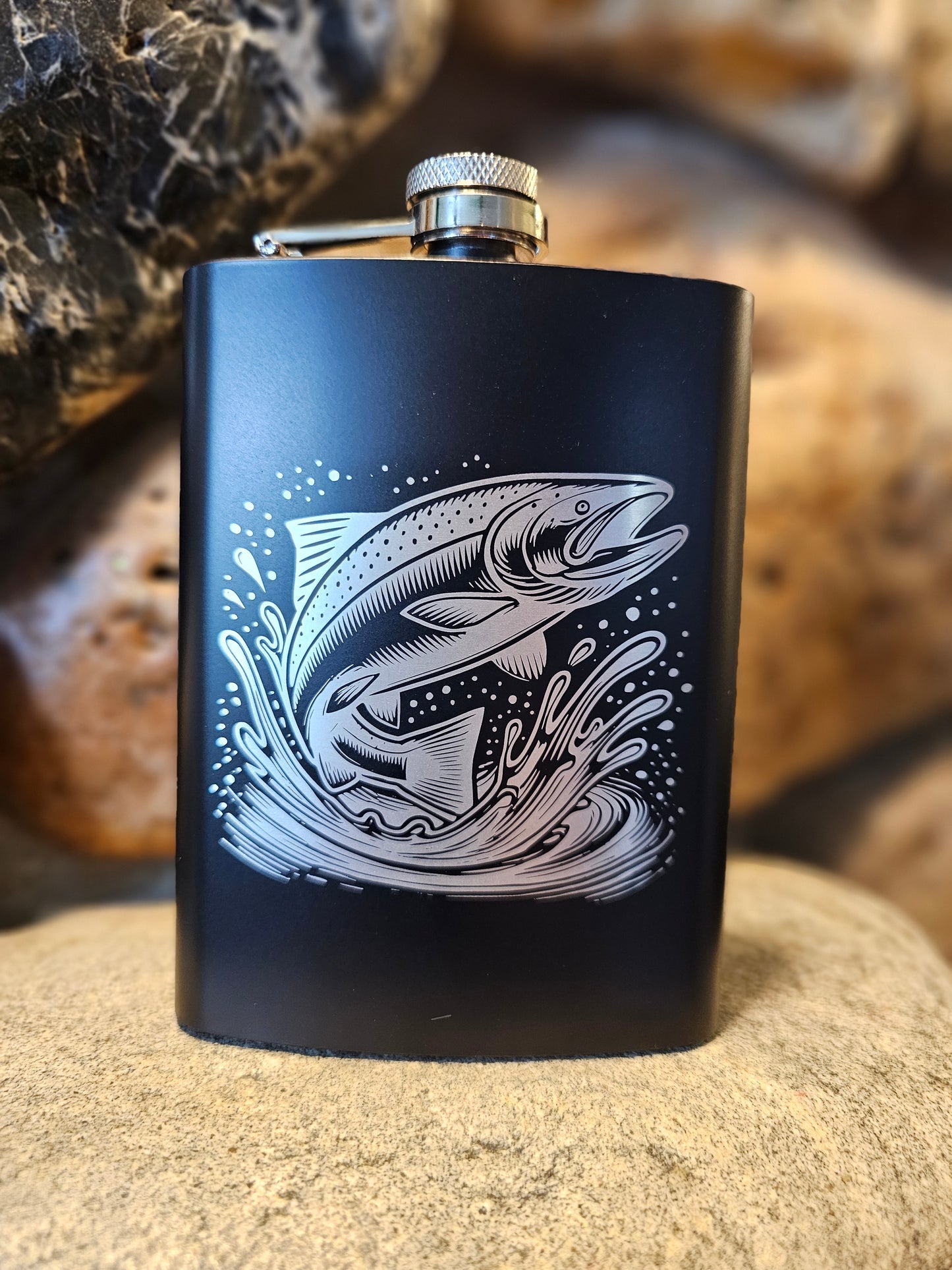 Personalized Stainless Steel Drinking Flask 8oz - Many Great Options to Choose From