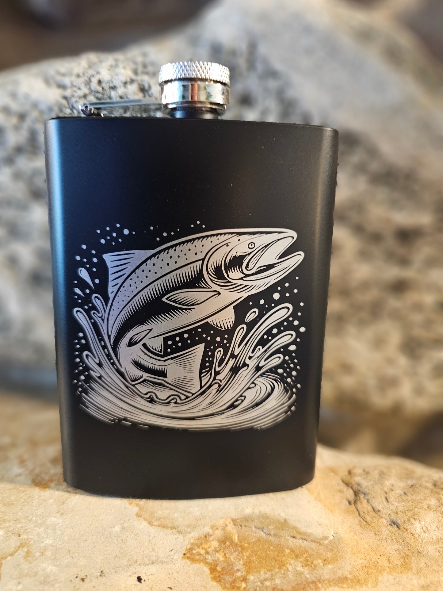 Personalized Stainless Steel Drinking Flask 8oz - Many Great Options to Choose From