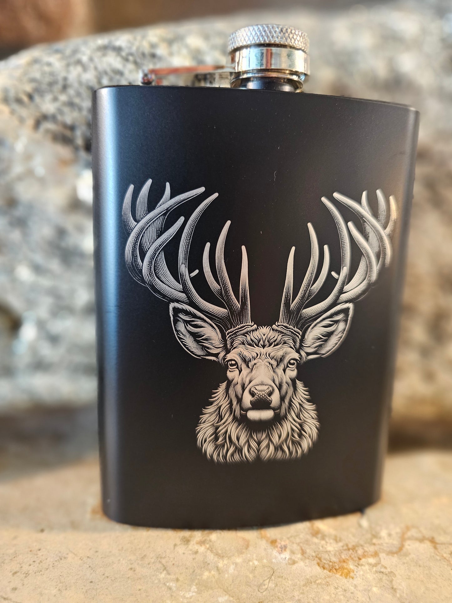 Personalized Stainless Steel Drinking Flask 8oz - Many Great Options to Choose From