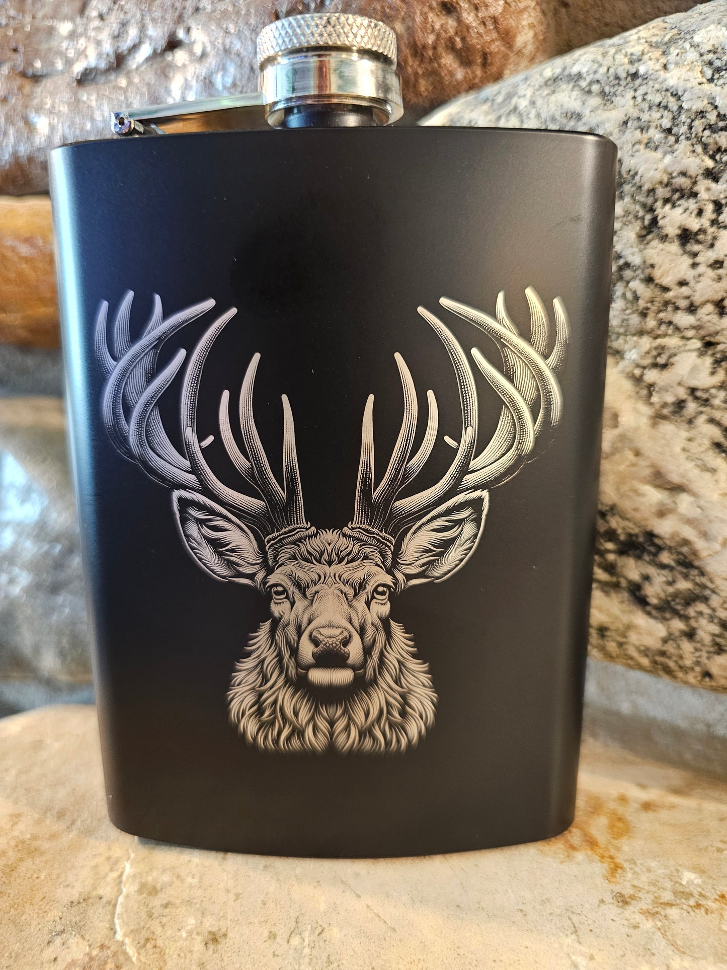 Personalized Stainless Steel Drinking Flask 8oz - Many Great Options to Choose From