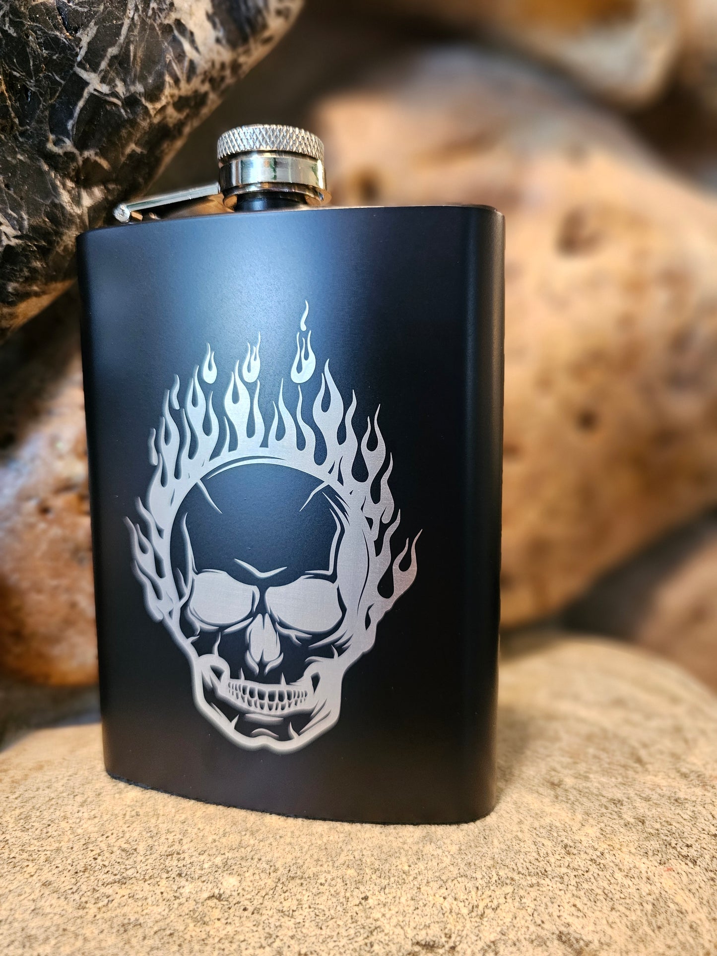 Personalized Stainless Steel Drinking Flask 8oz - Many Great Options to Choose From