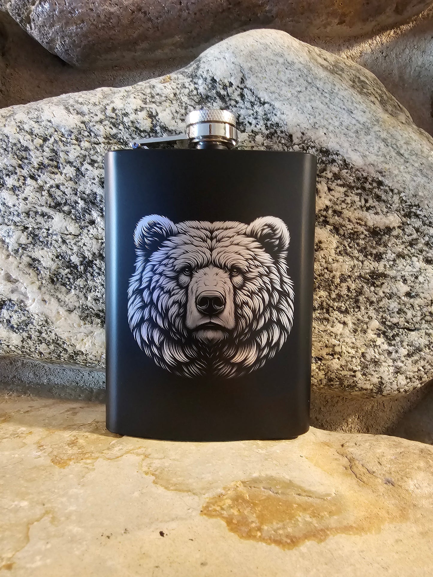 Personalized Stainless Steel Drinking Flask 8oz - Many Great Options to Choose From