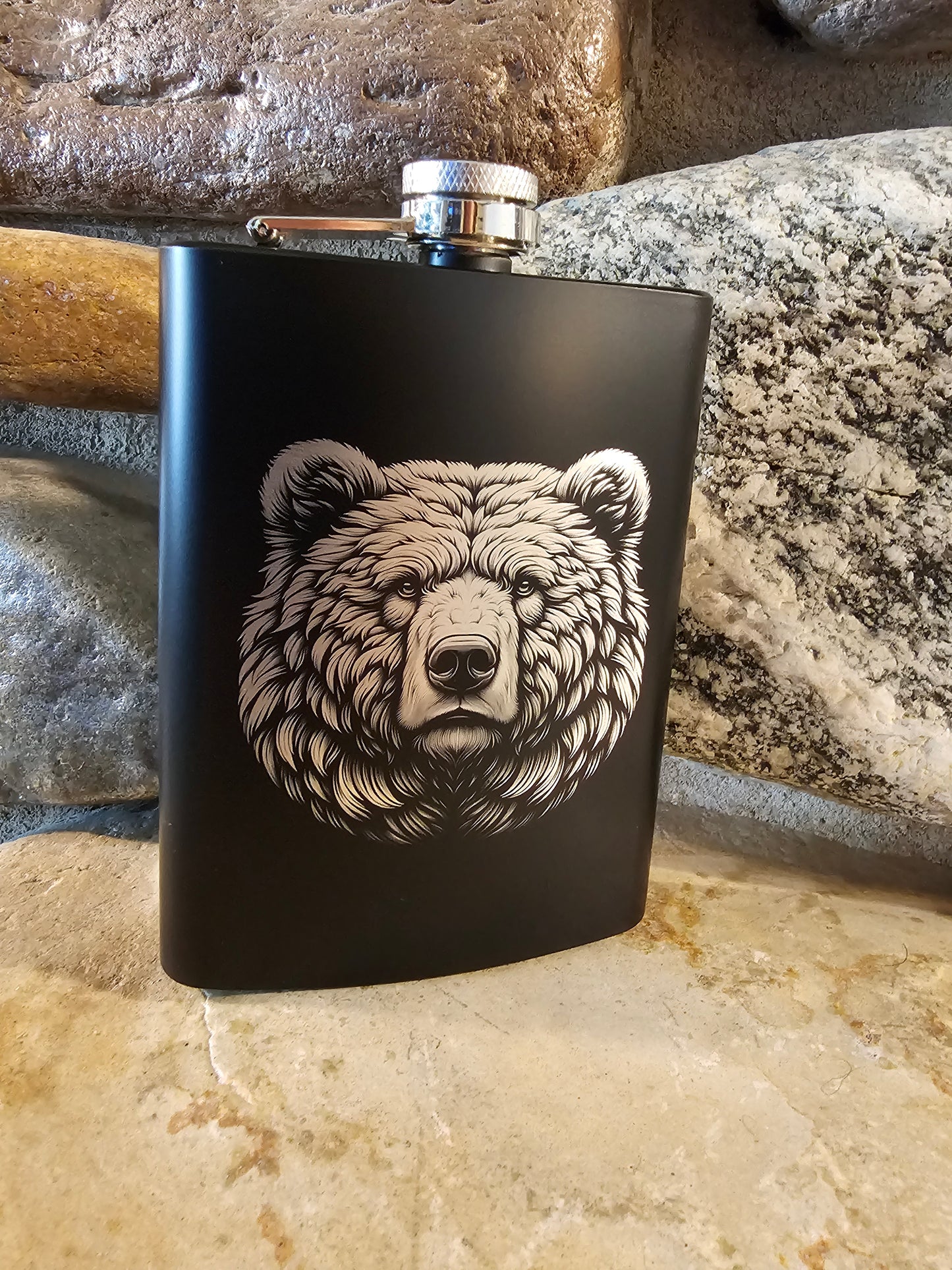 Personalized Stainless Steel Drinking Flask 8oz - Many Great Options to Choose From