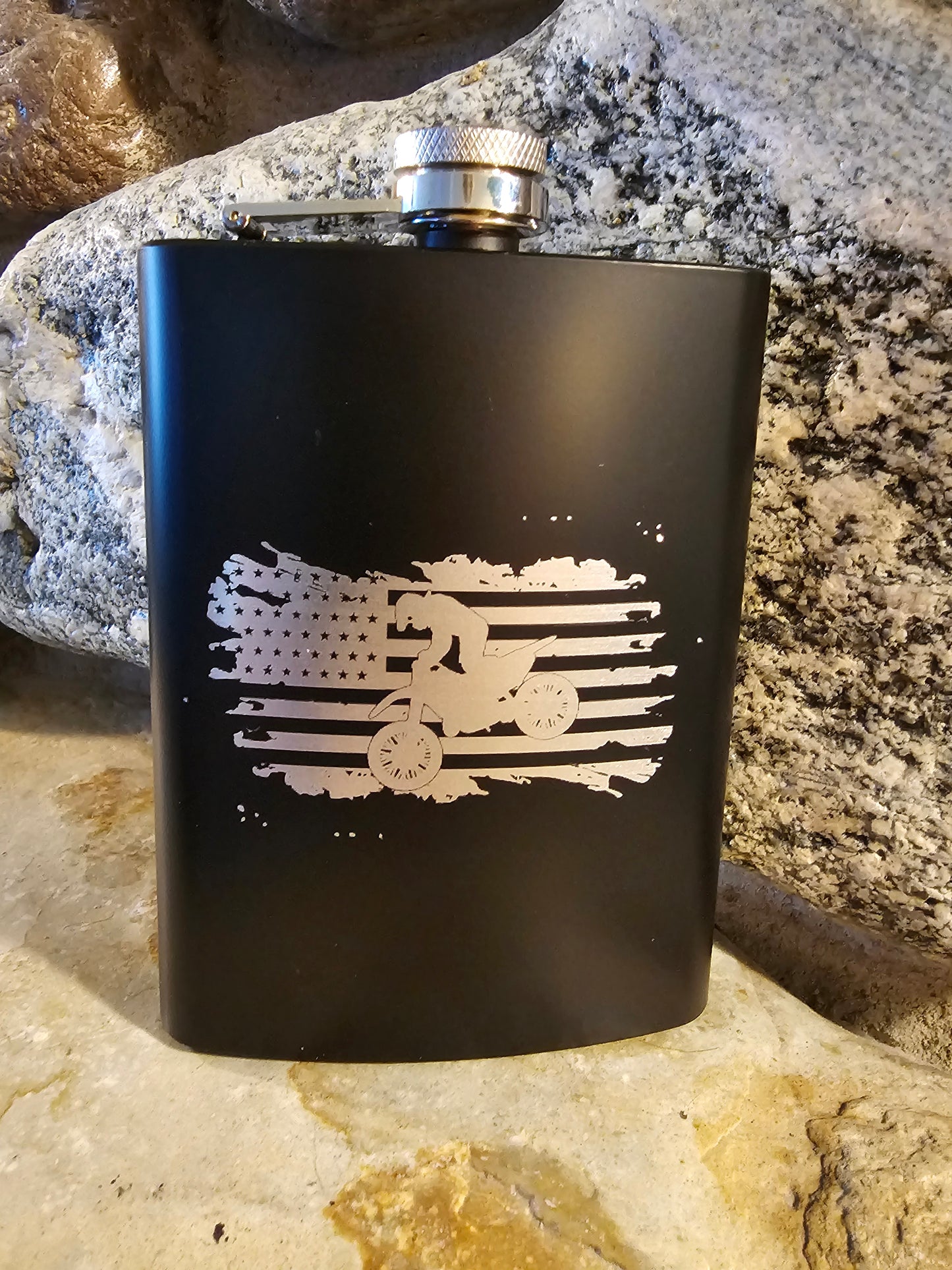 Personalized Stainless Steel Drinking Flask 8oz - Many Great Options to Choose From
