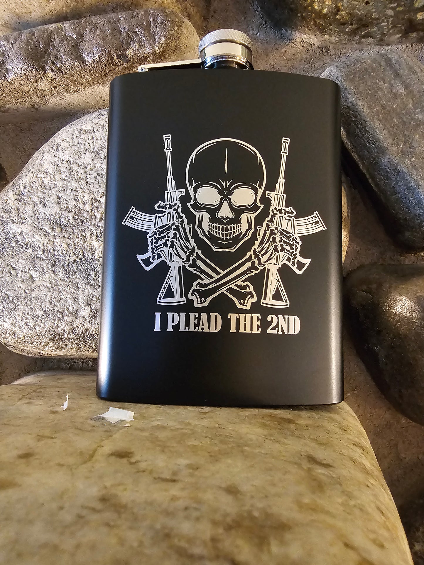 Personalized Stainless Steel Drinking Flask 8oz - Many Great Options to Choose From