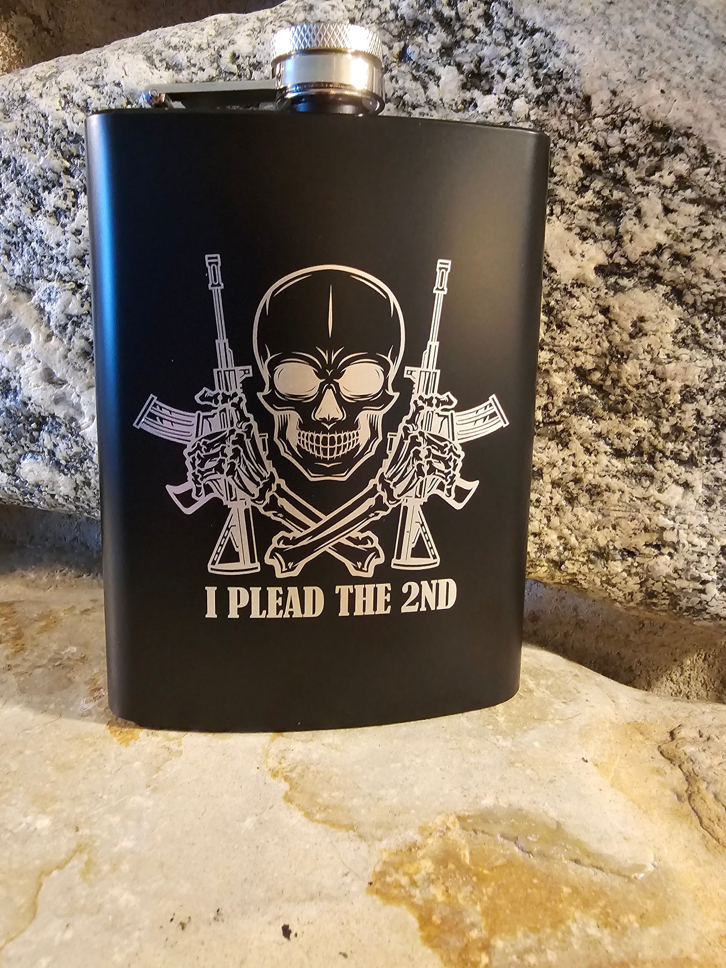 Personalized Stainless Steel Drinking Flask 8oz - Many Great Options to Choose From