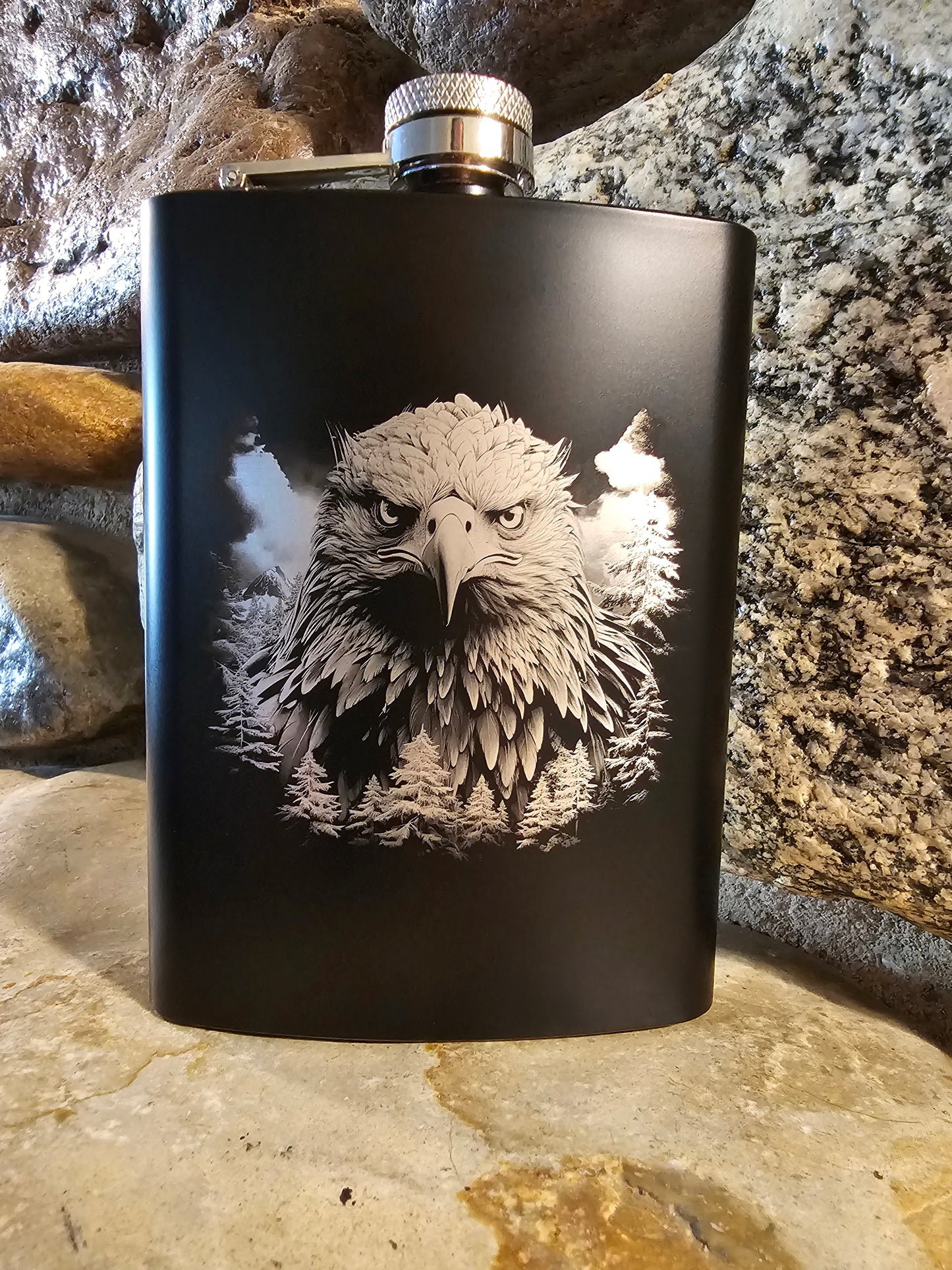 Personalized Stainless Steel Drinking Flask 8oz - Many Great Options to Choose From