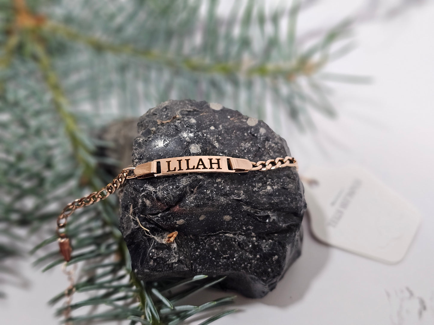 Adjustable Bracelets with Engravable Stainless Steel Tags