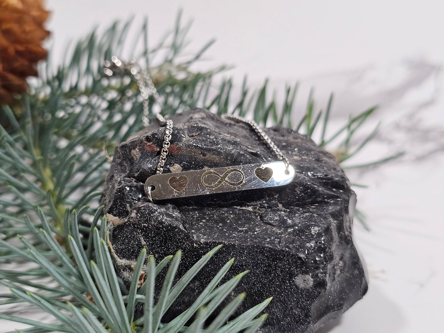 Adjustable Bracelets with Engravable Stainless Steel Tags