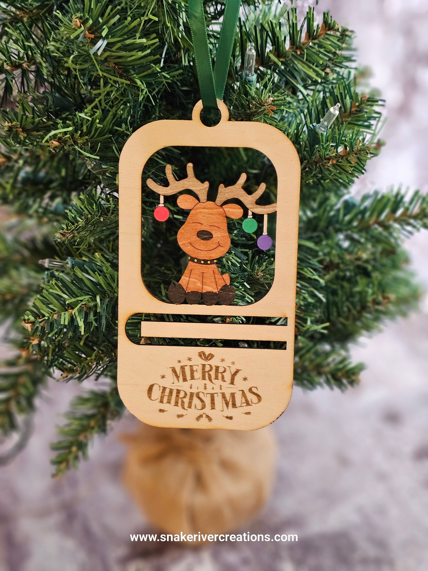 Money Holder Ornaments - Tree, Snowman, Reindeer