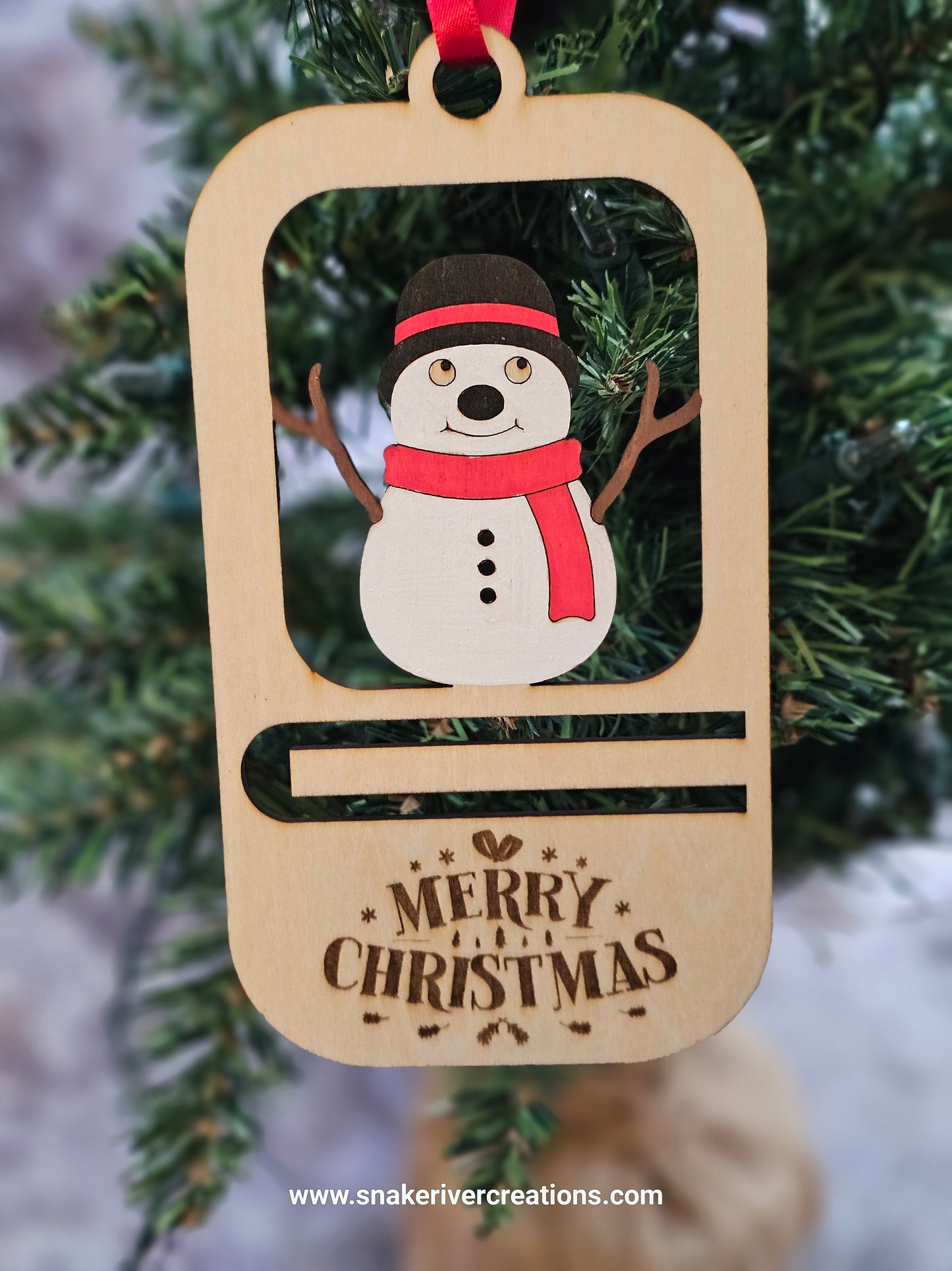 Money Holder Ornaments - Tree, Snowman, Reindeer