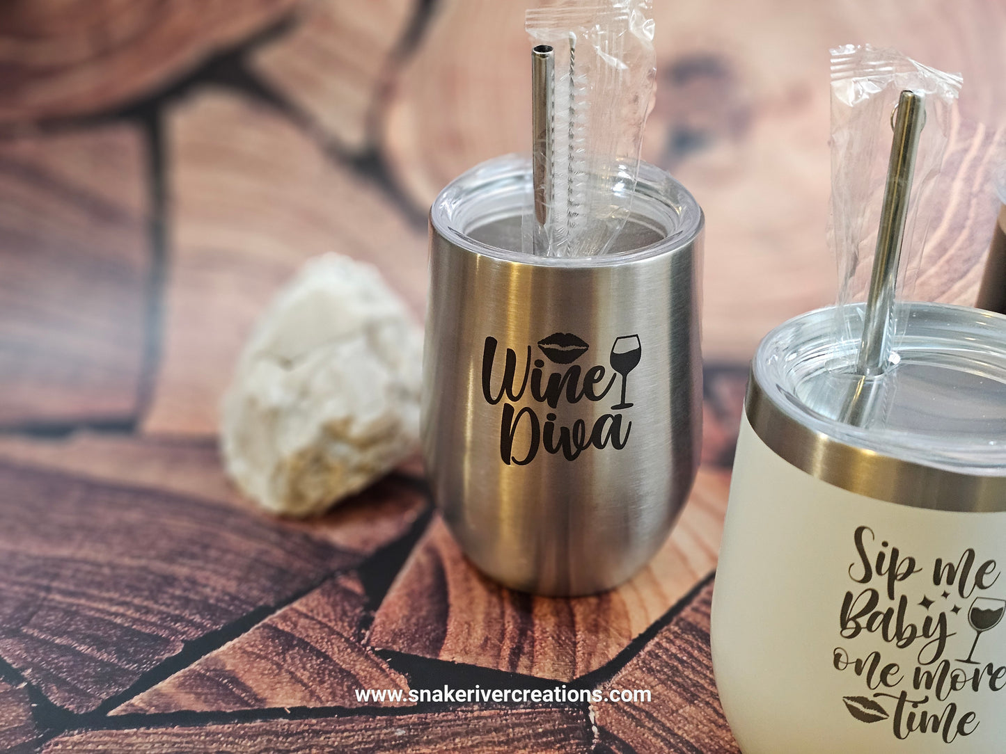 Personalized 12oz Wine Tumblers - For the Wine Lover in Your Life - Or You.