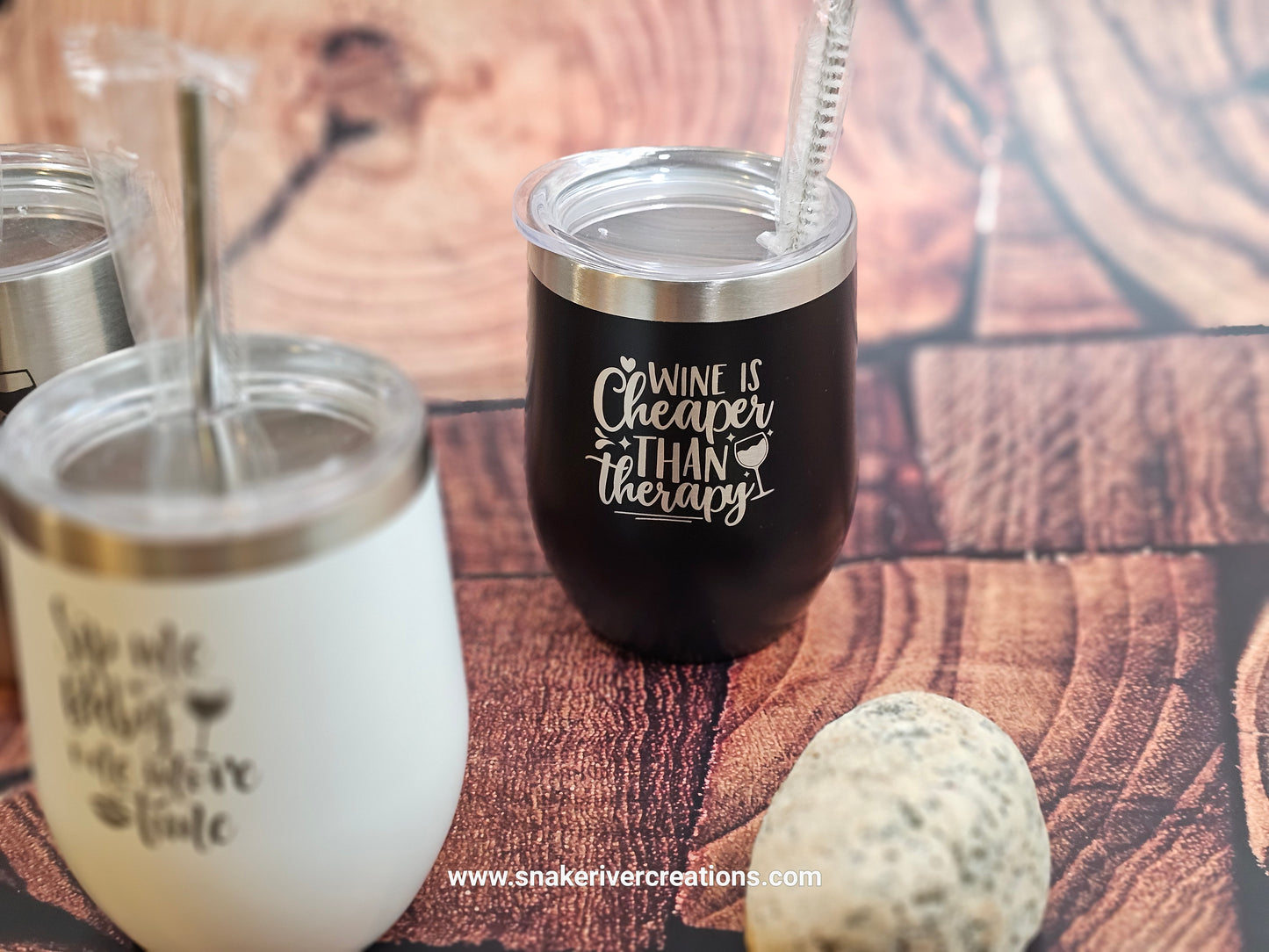 Personalized 12oz Wine Tumblers - For the Wine Lover in Your Life - Or You.