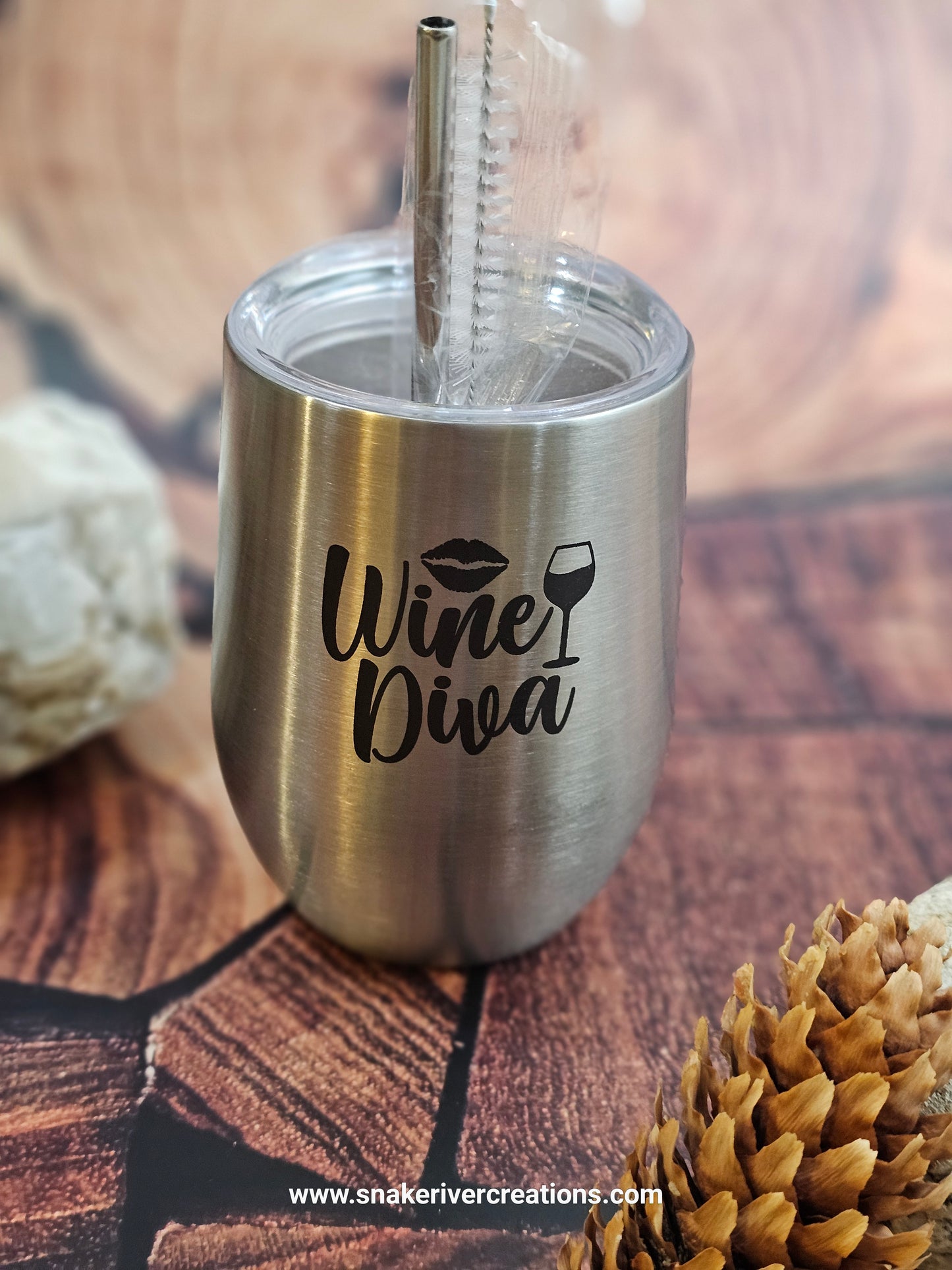 Personalized 12oz Wine Tumblers - For the Wine Lover in Your Life - Or You.