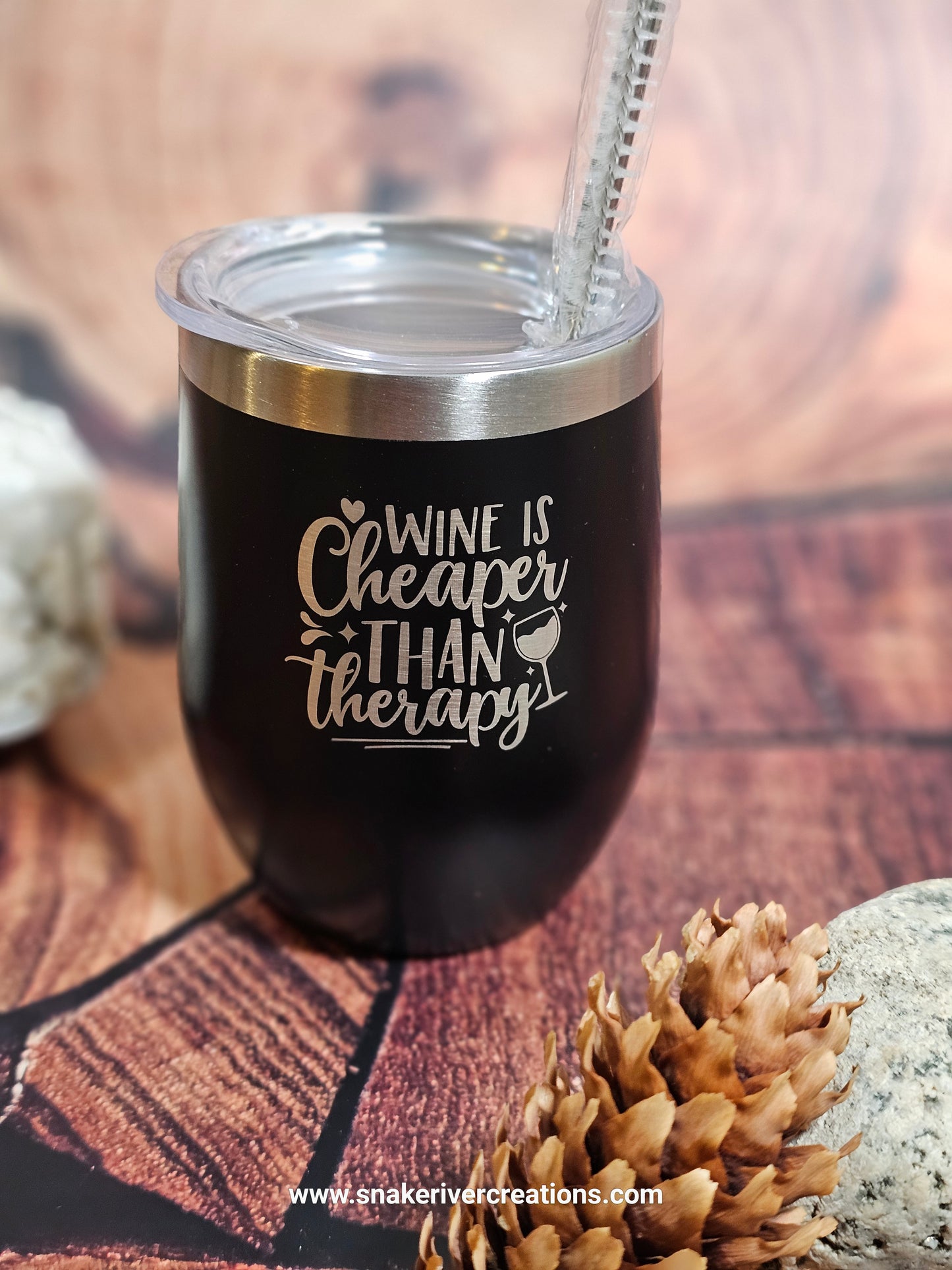 Personalized 12oz Wine Tumblers - For the Wine Lover in Your Life - Or You.