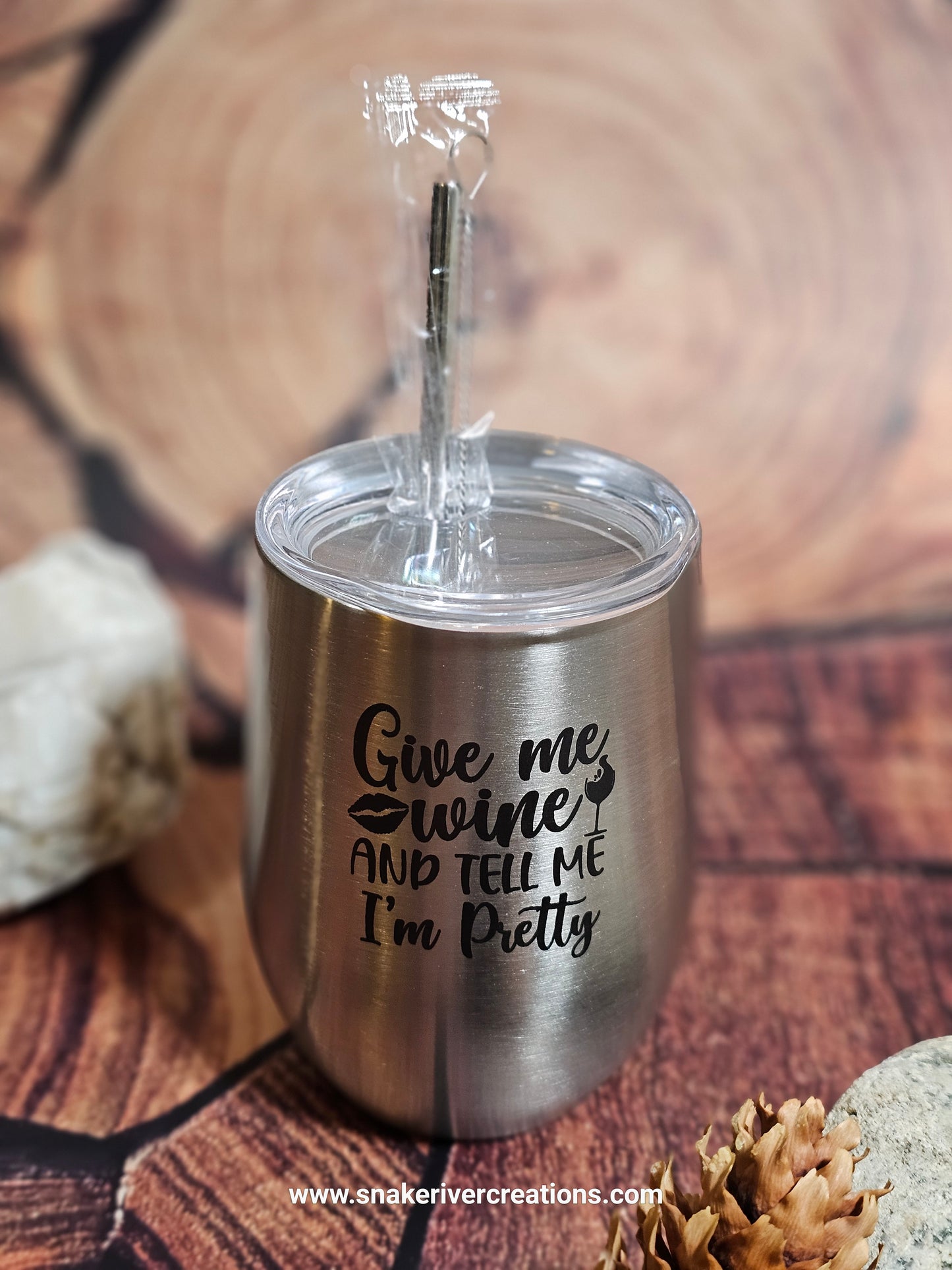 Personalized 12oz Wine Tumblers - For the Wine Lover in Your Life - Or You.