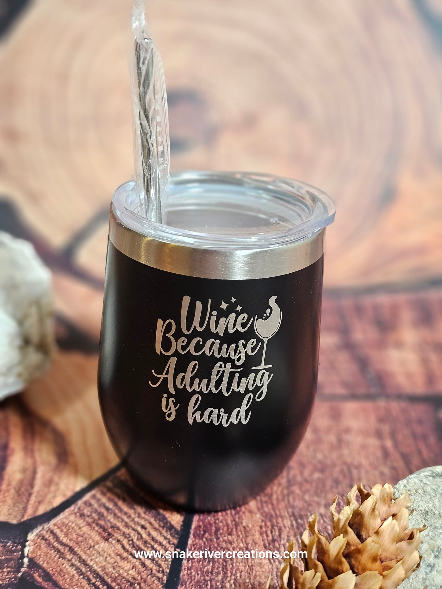 Personalized 12oz Wine Tumblers - For the Wine Lover in Your Life - Or You.