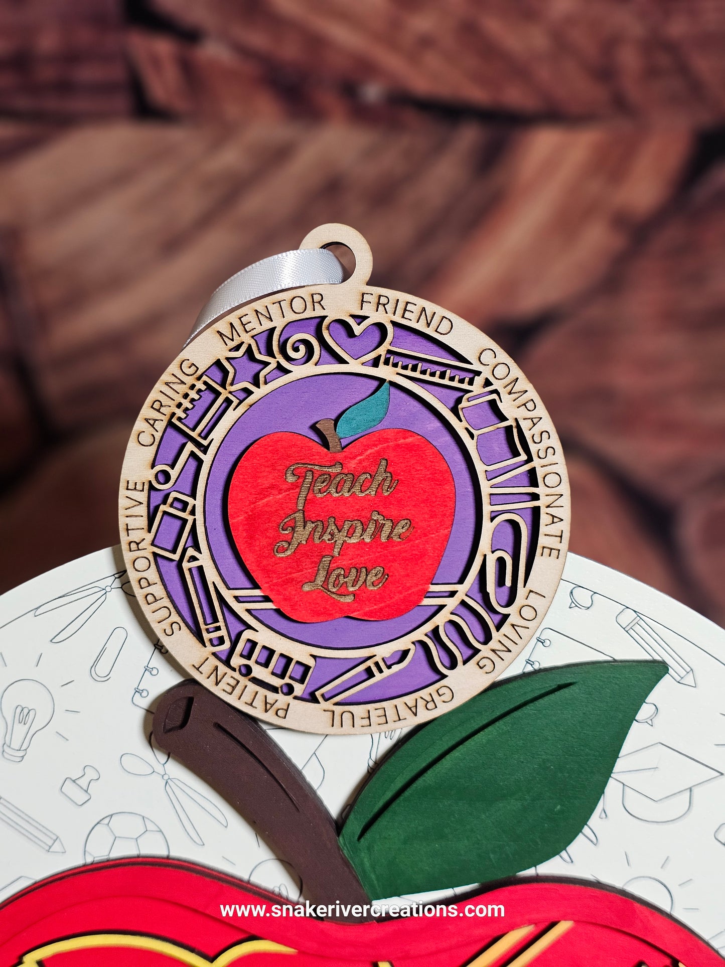 Hand Painted Ornament For your Favorite Educator or For Yourself