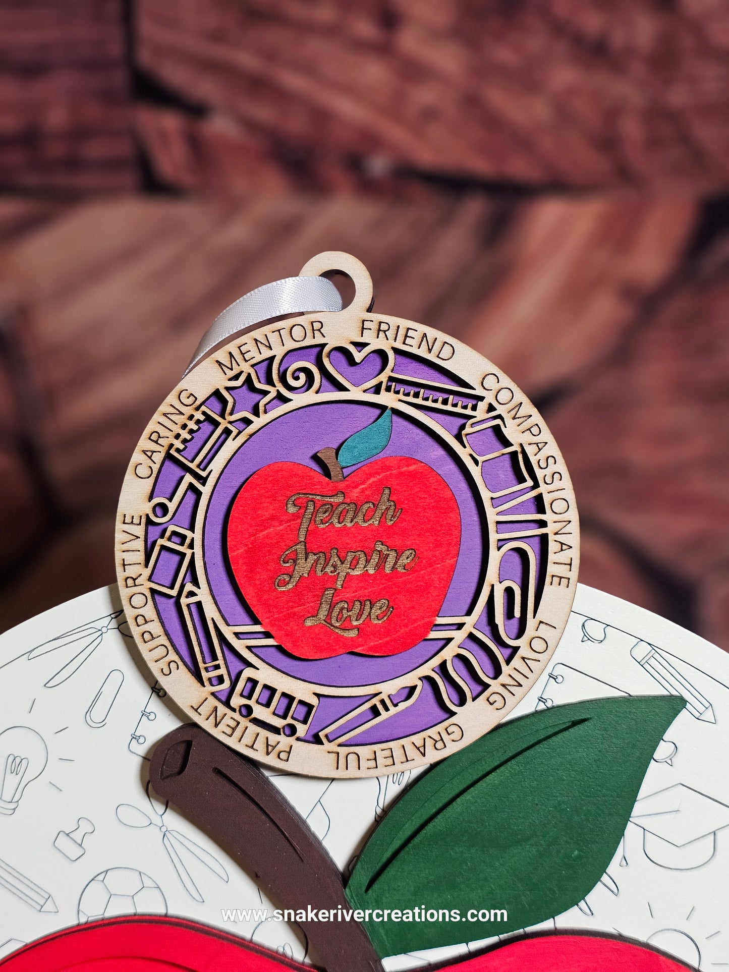 Hand Painted Ornament For your Favorite Educator or For Yourself