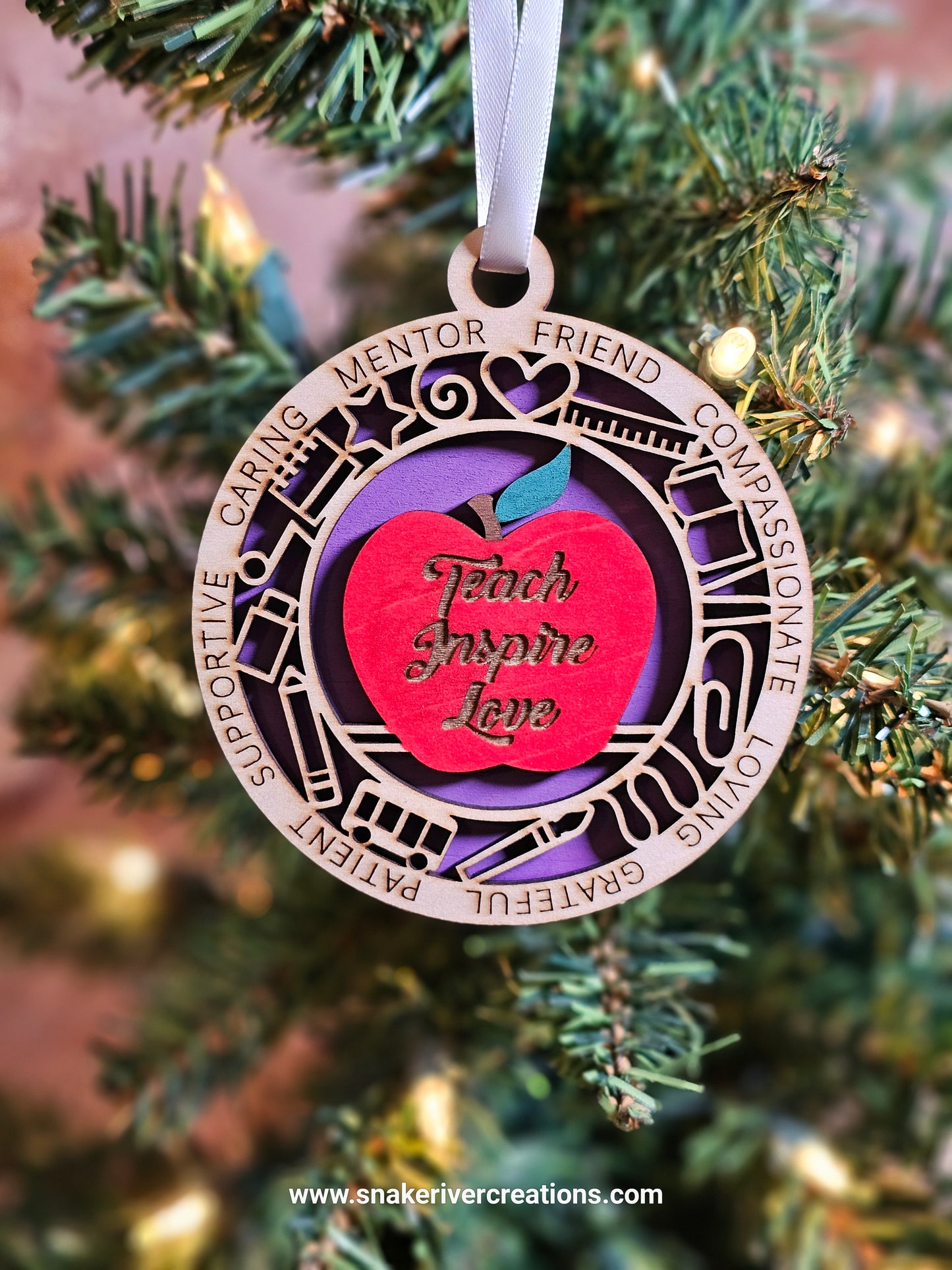 Hand Painted Ornament For your Favorite Educator or For Yourself