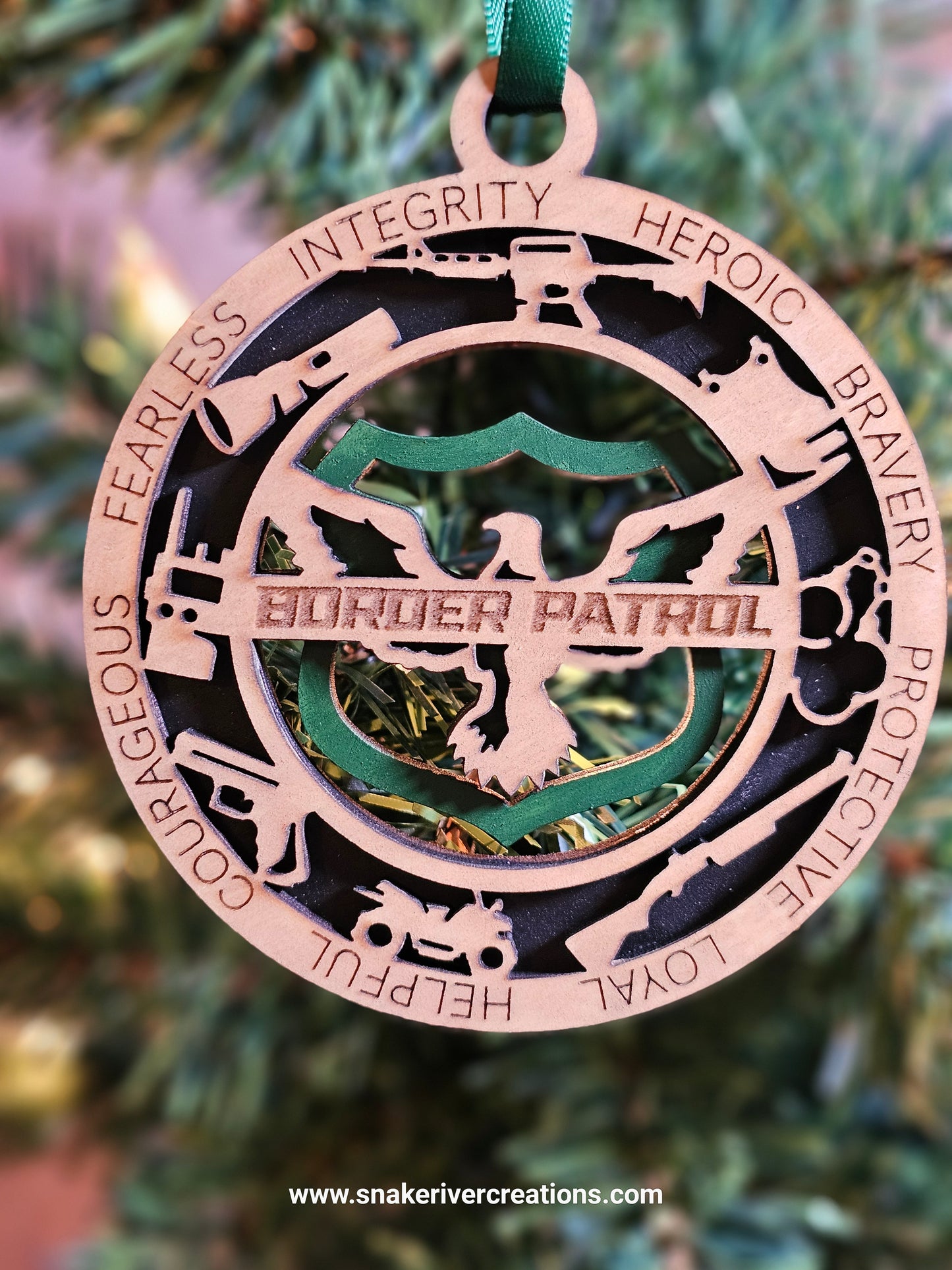Personalized Wooden First Responder Ornaments