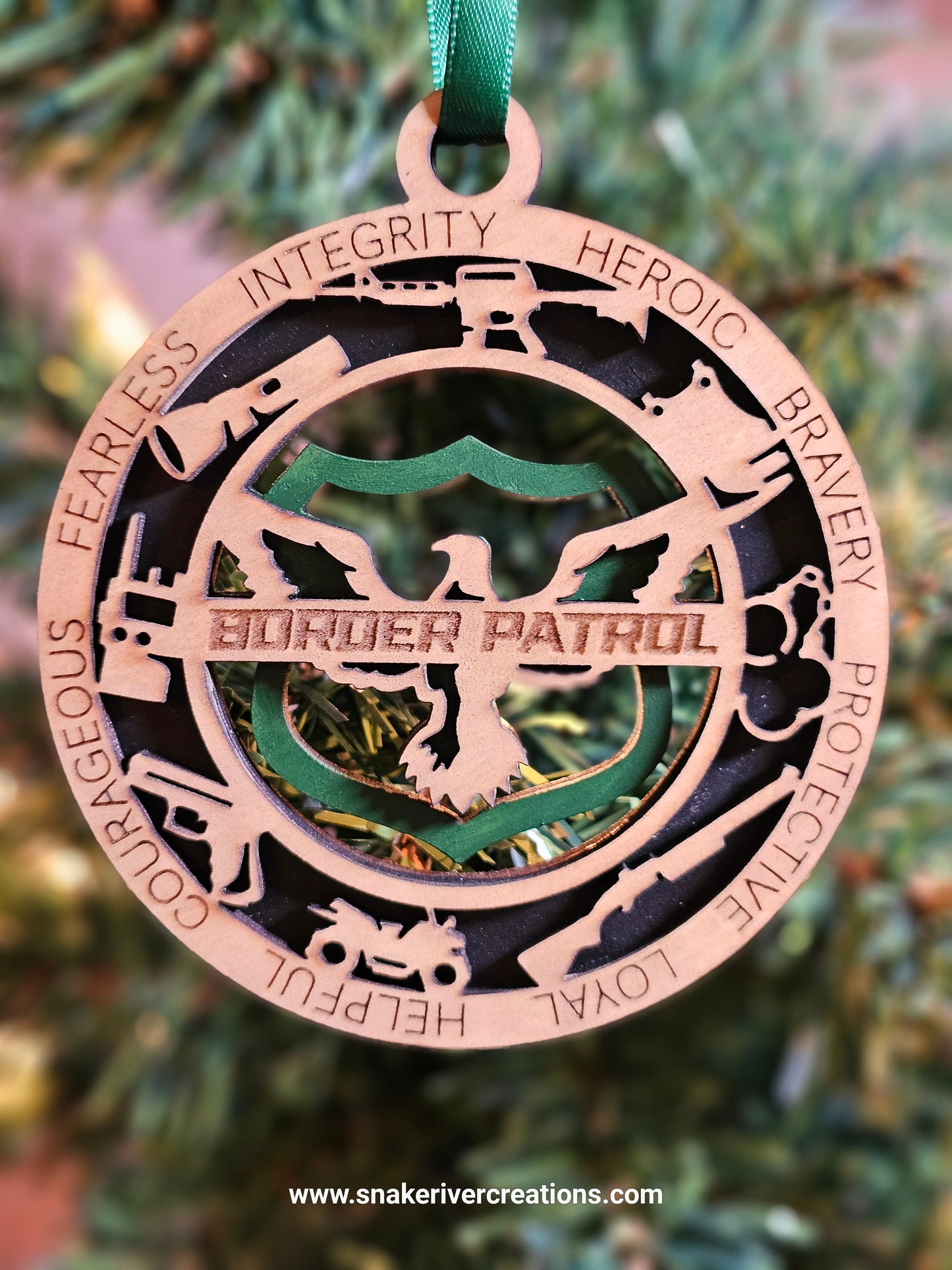 Personalized Wooden First Responder Ornaments