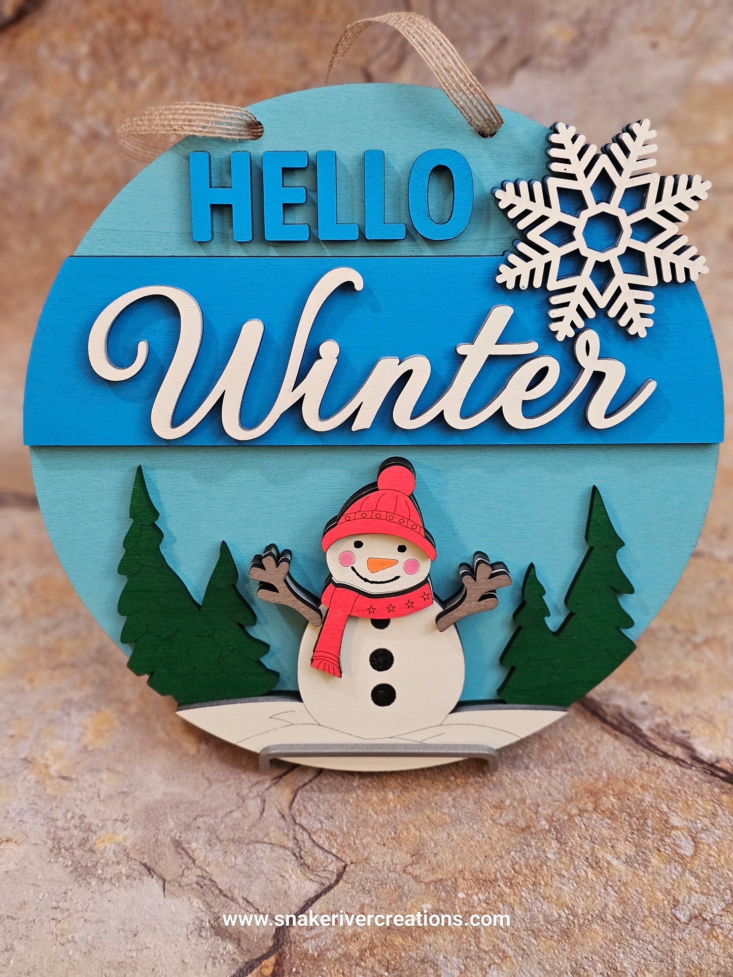 Winter Door Signs - Hand painted will compliment any wall or door.