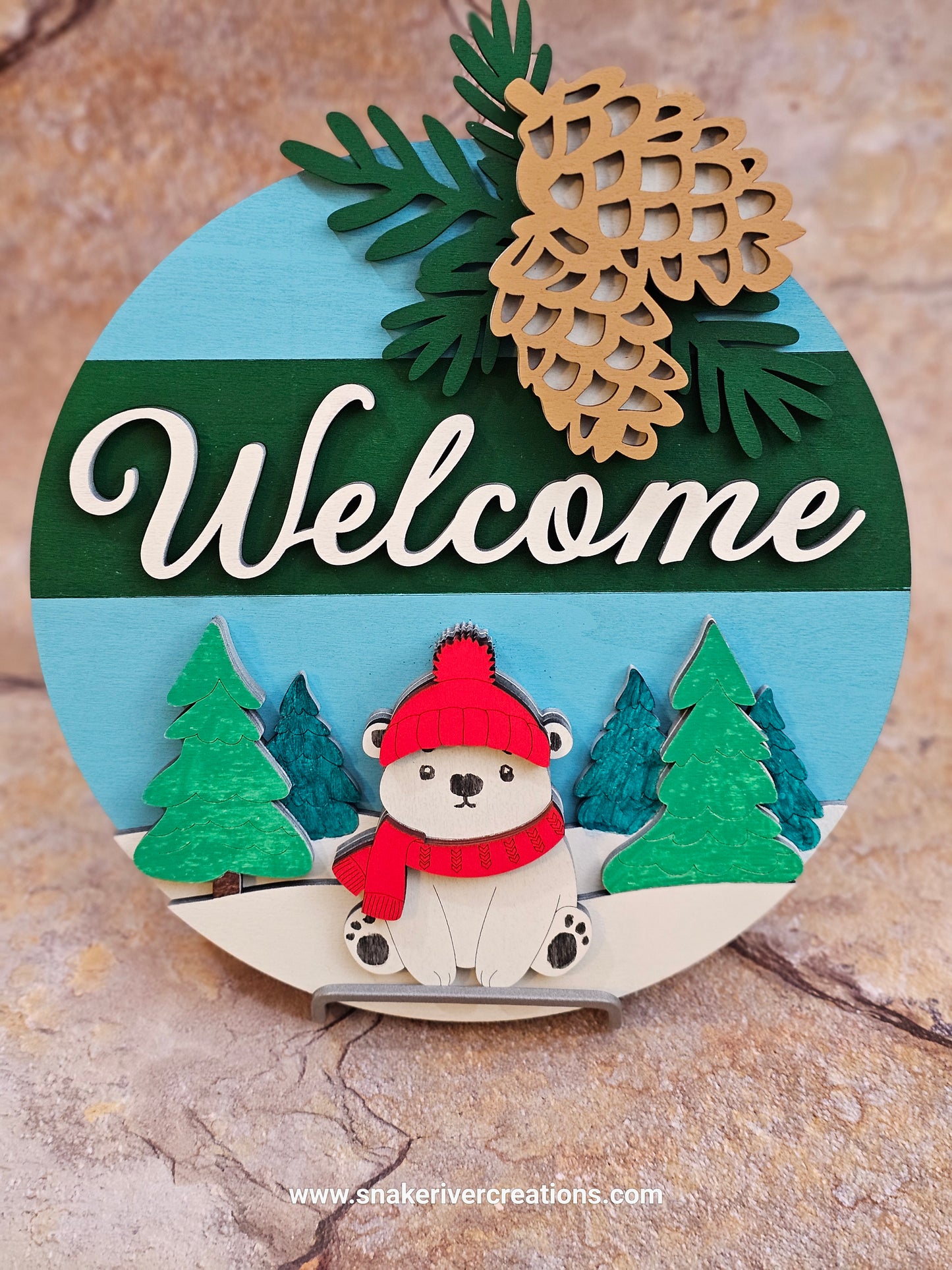 Winter Door Signs - Hand painted will compliment any wall or door.
