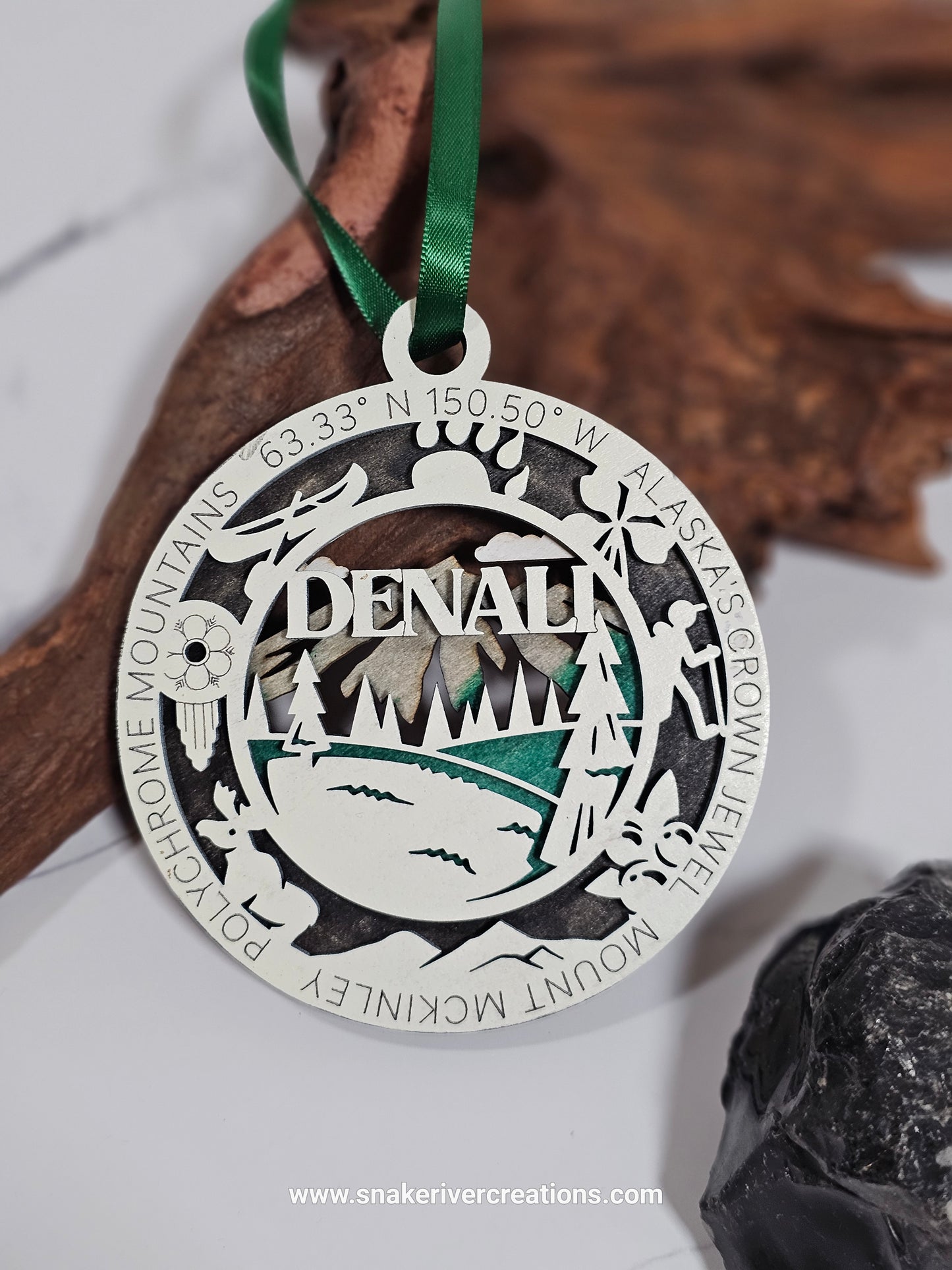 Multi-Layer Hand Painted National Park Christmas Ornaments