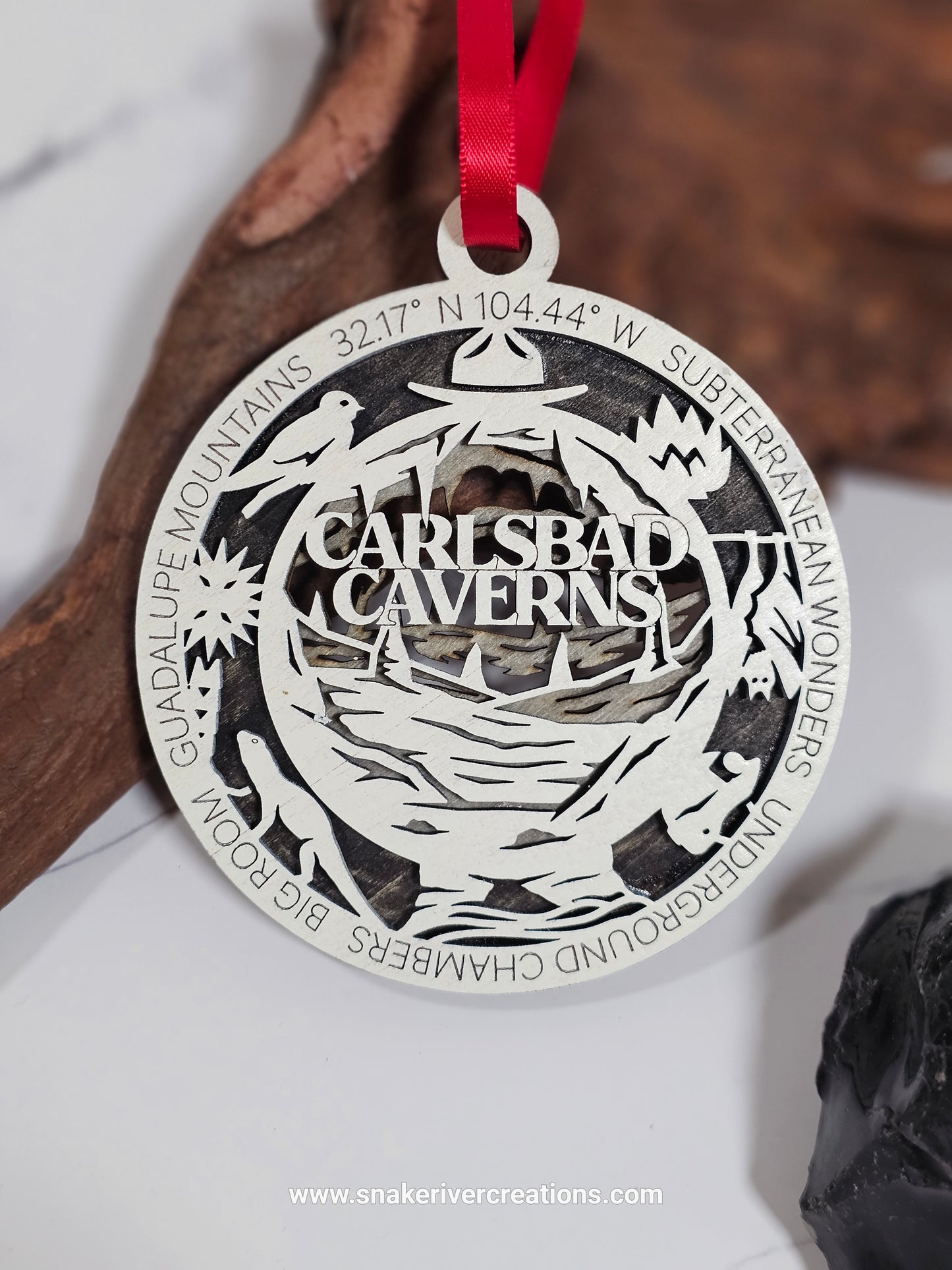 Multi-Layer Hand Painted National Park Christmas Ornaments