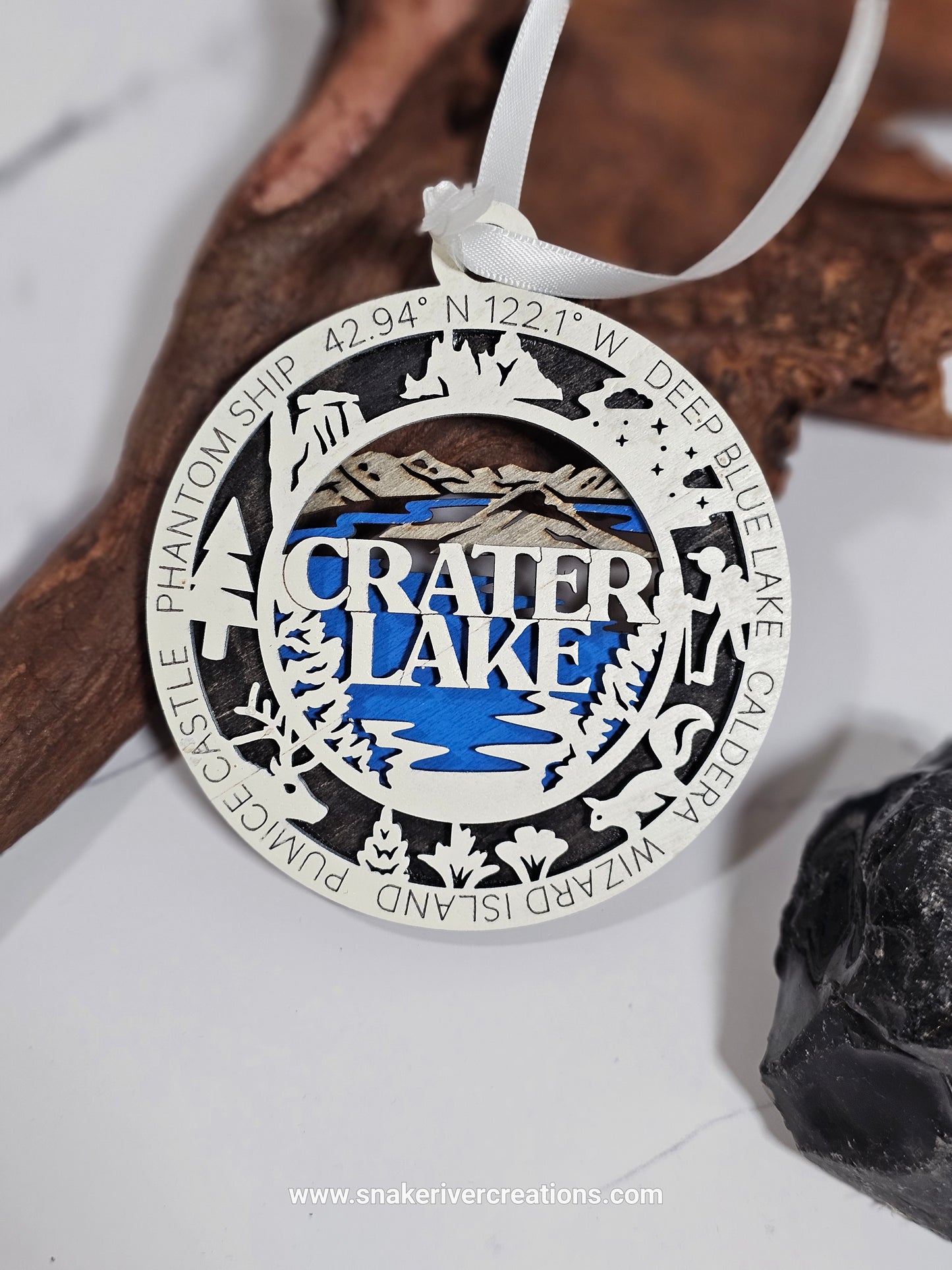 Multi-Layer Hand Painted National Park Christmas Ornaments