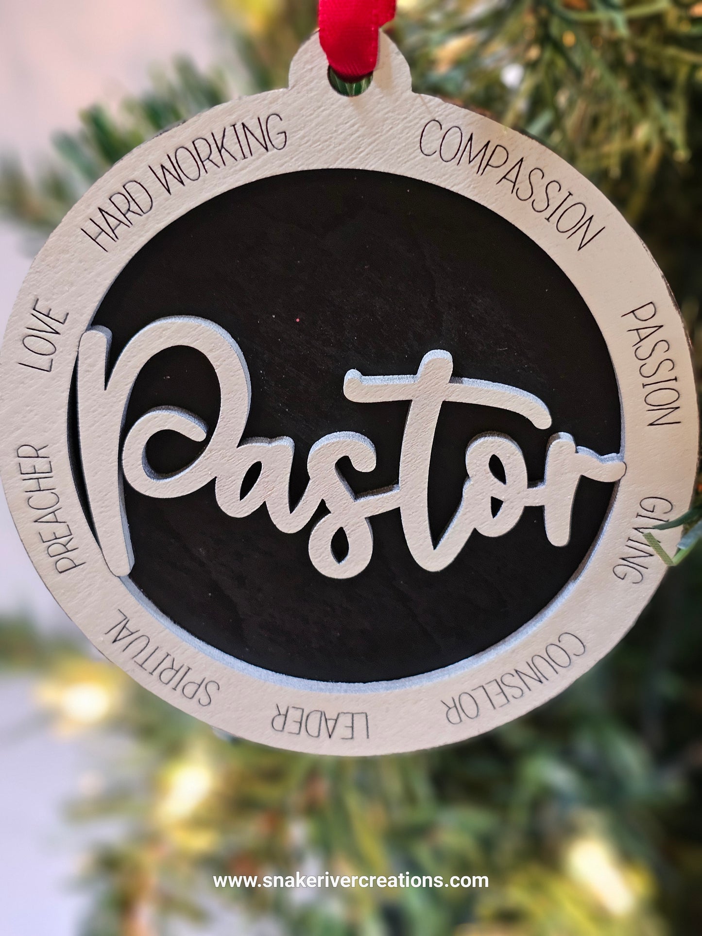 Personalized Hands Praying Pastor Ornament - Minister