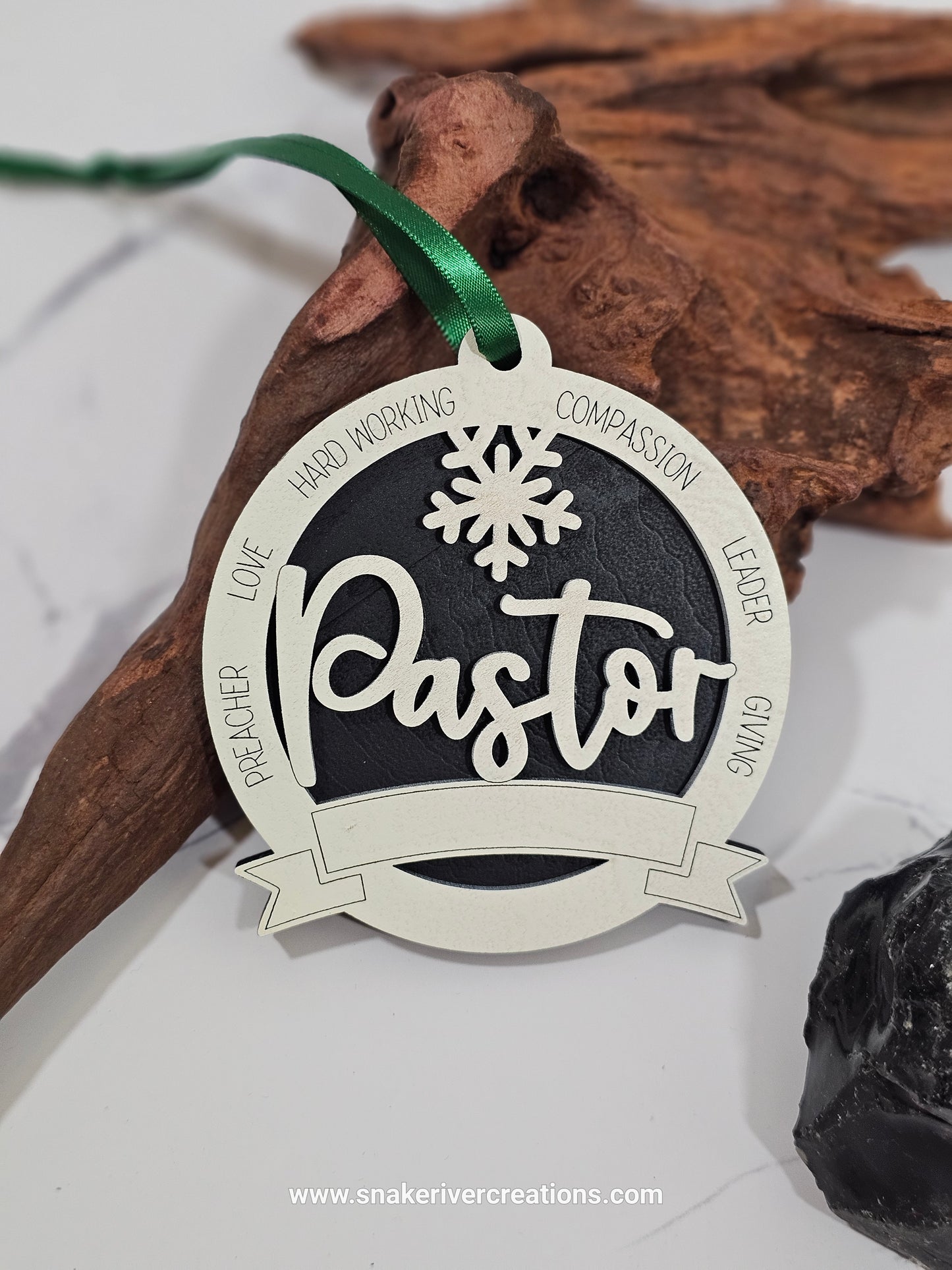 Personalized Hands Praying Pastor Ornament - Minister