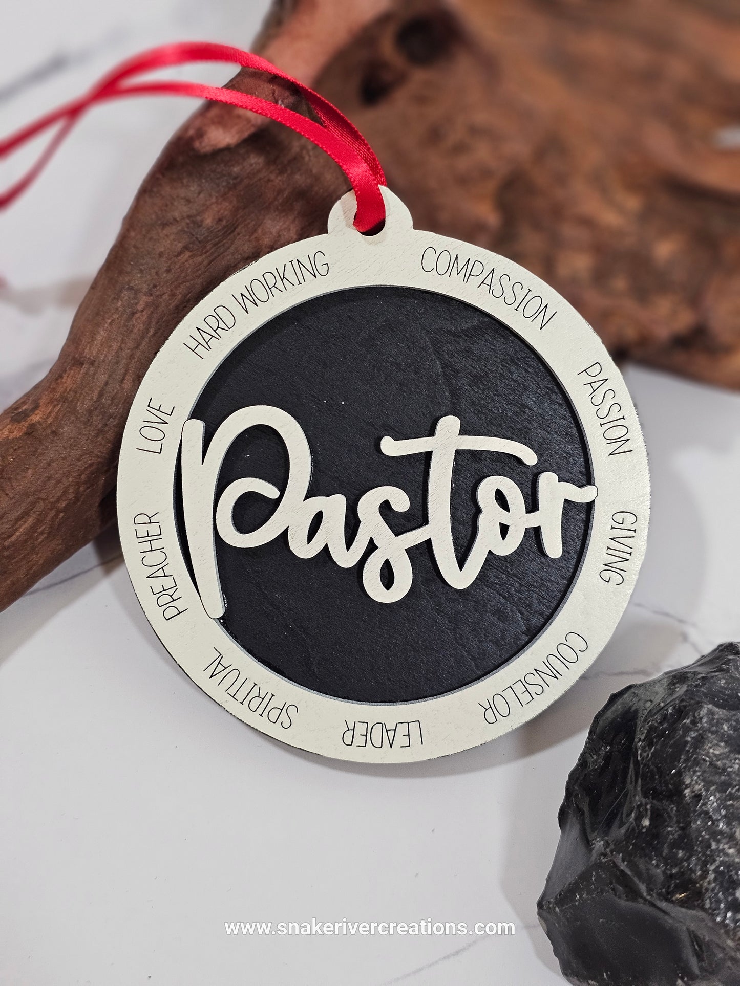 Personalized Hands Praying Pastor Ornament - Minister