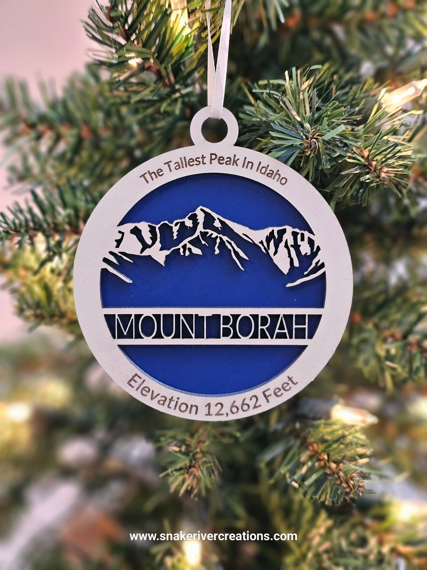 Mount Borah Keepsake Ornament - Hand Painted