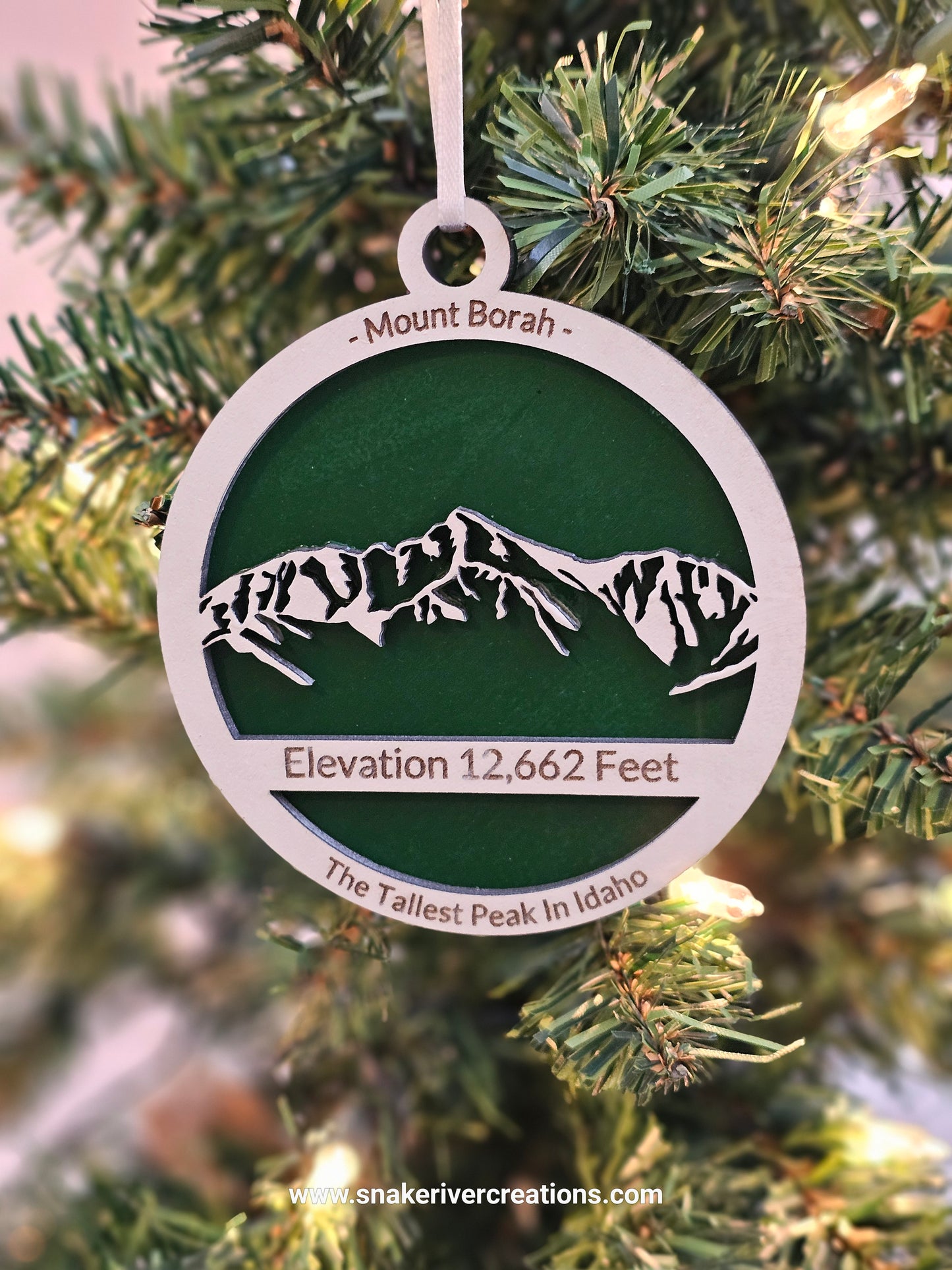 Mount Borah Keepsake Ornament - Hand Painted