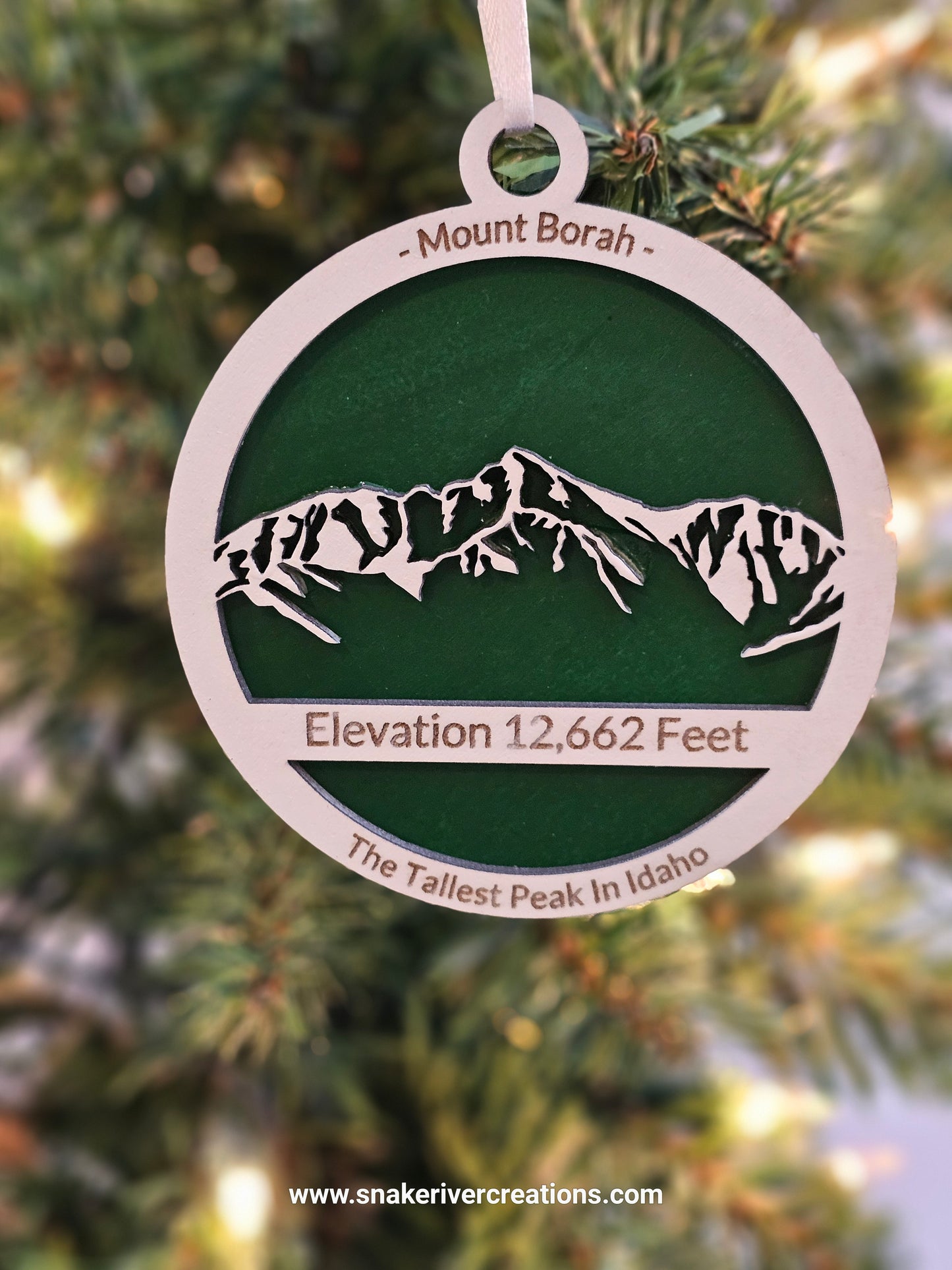 Mount Borah Keepsake Ornament - Hand Painted