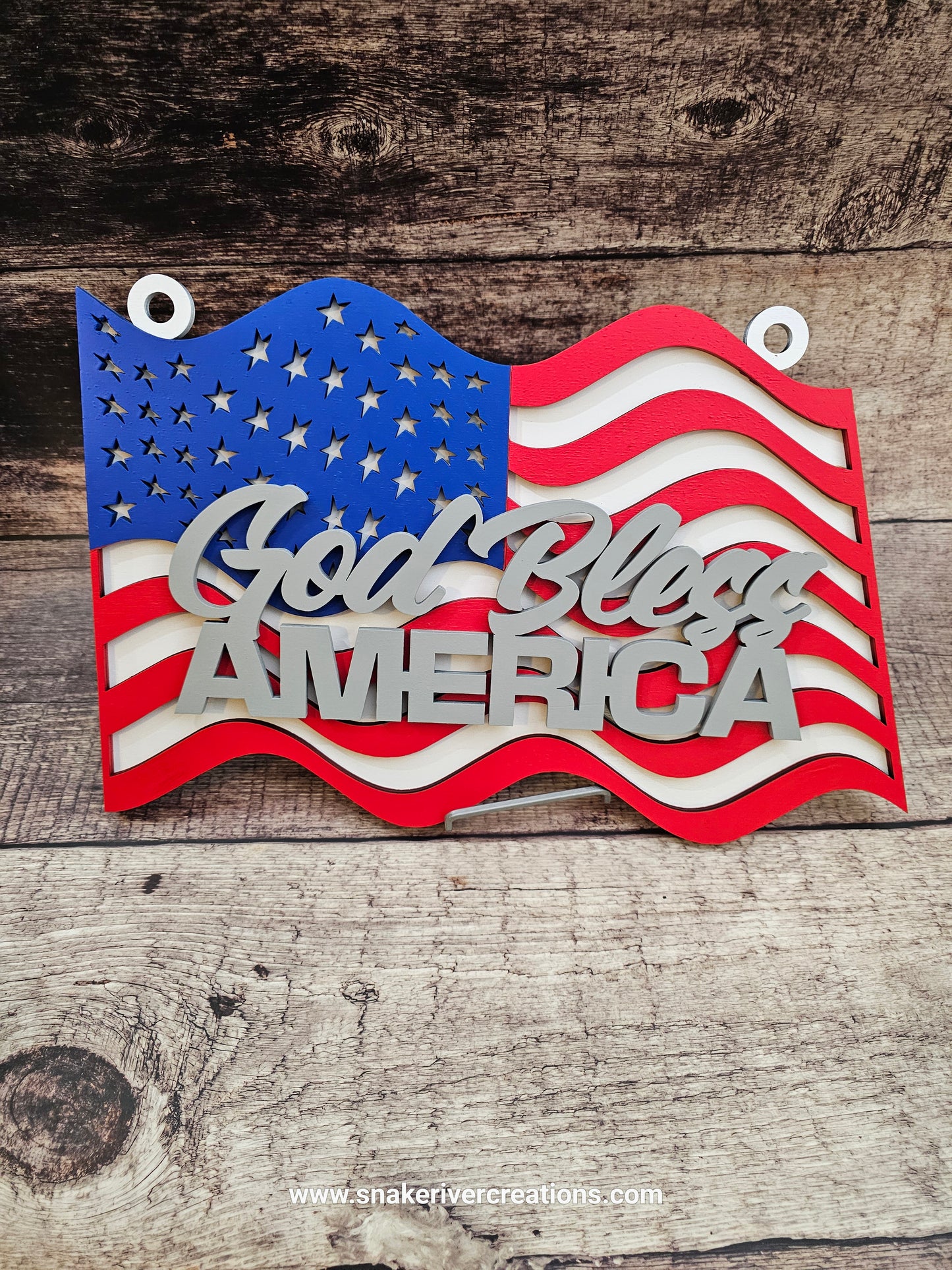 All American Flag Collection - Laser Cut and Hand Painted