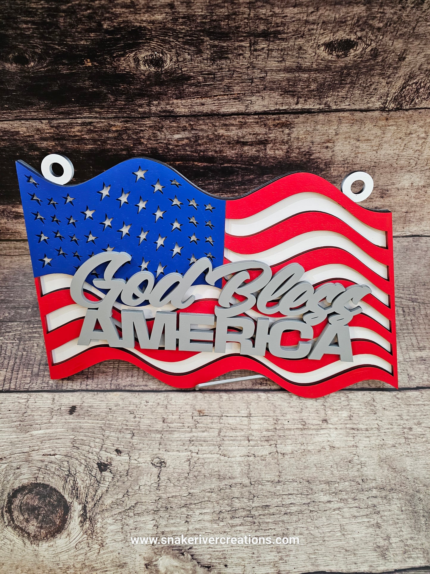All American Flag Collection - Laser Cut and Hand Painted