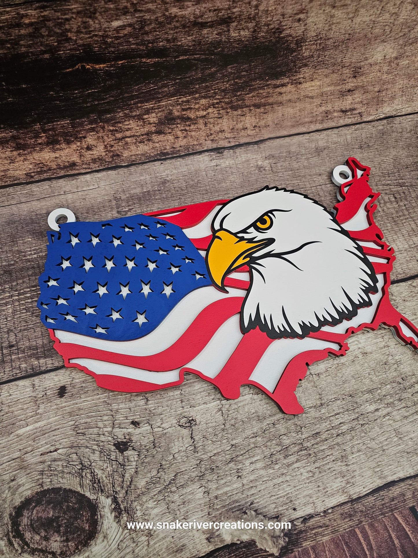 All American Flag Collection - Laser Cut and Hand Painted