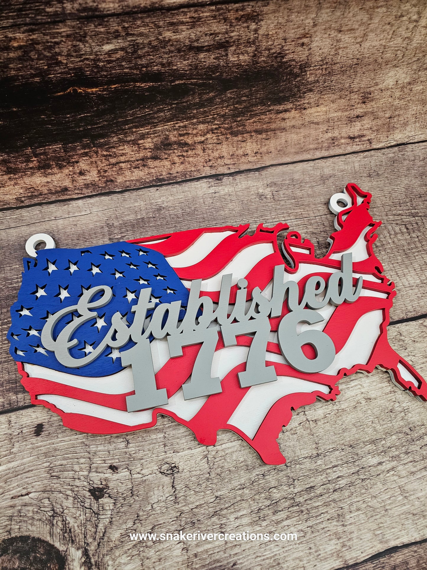 All American Flag Collection - Laser Cut and Hand Painted