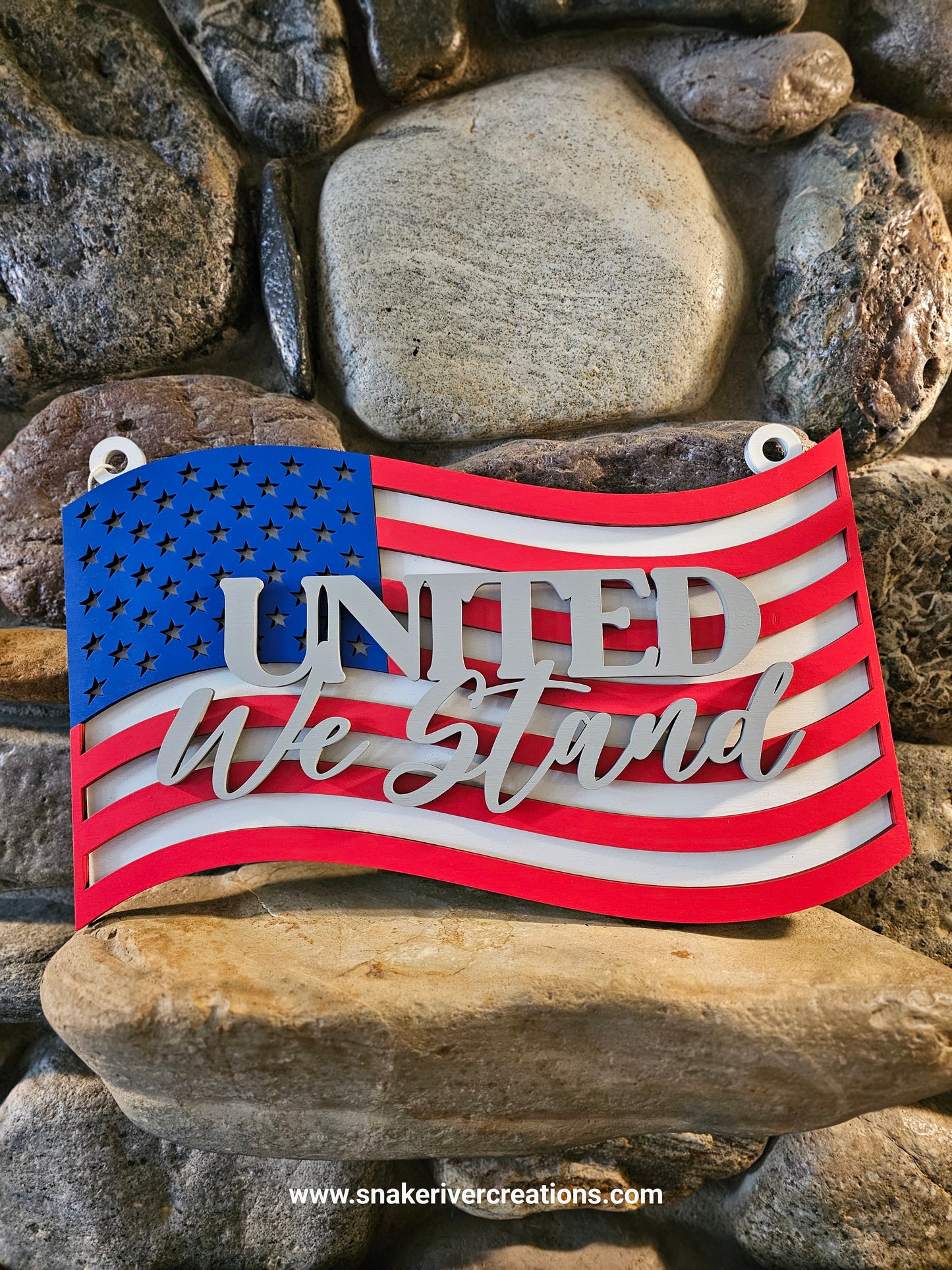 All American Flag Collection - Laser Cut and Hand Painted