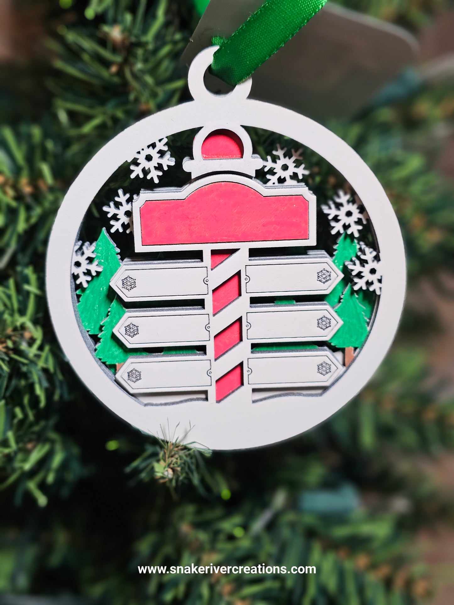 Personalized North Pole Family Keepsake Ornament