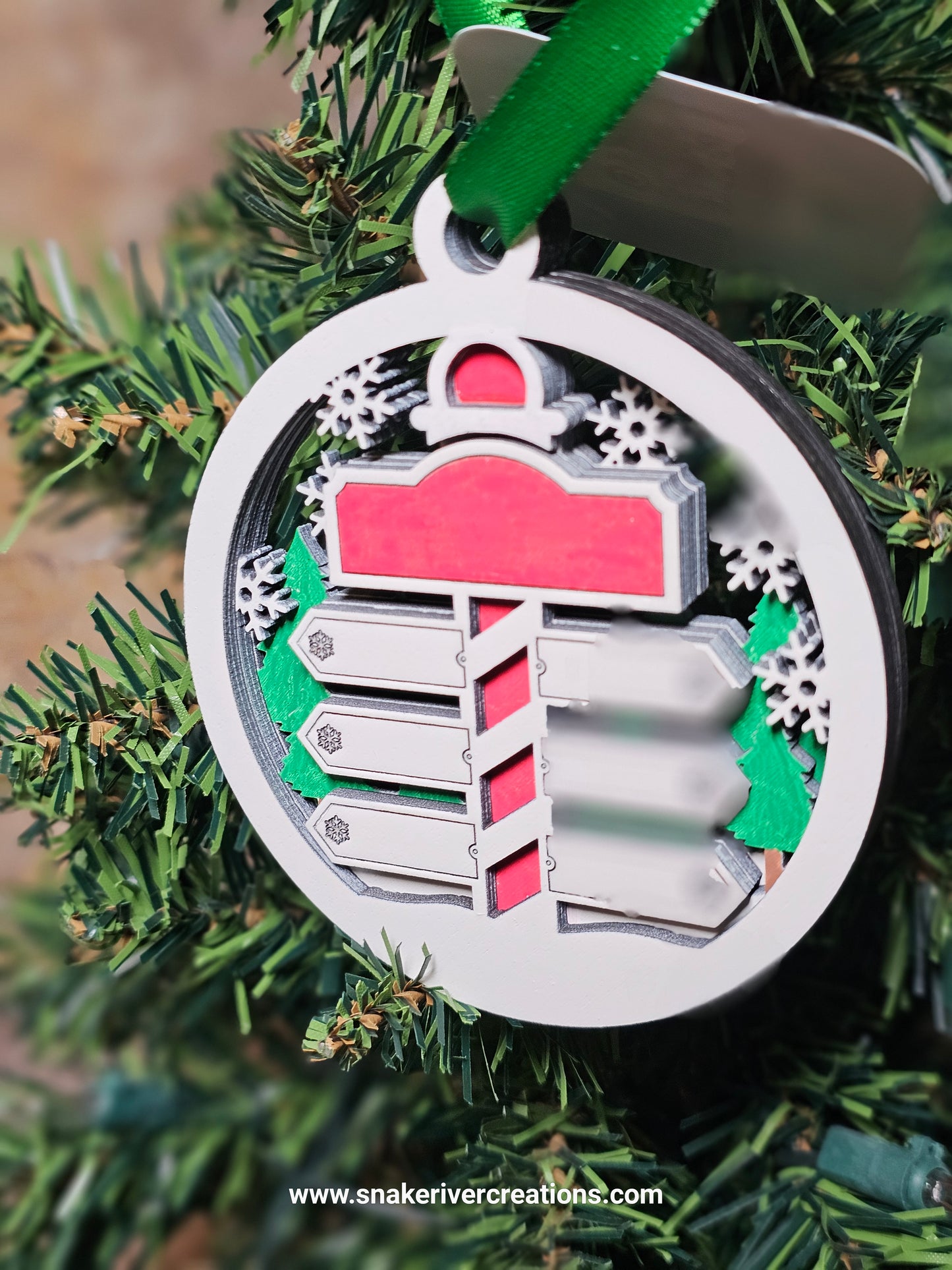 Personalized North Pole Family Keepsake Ornament