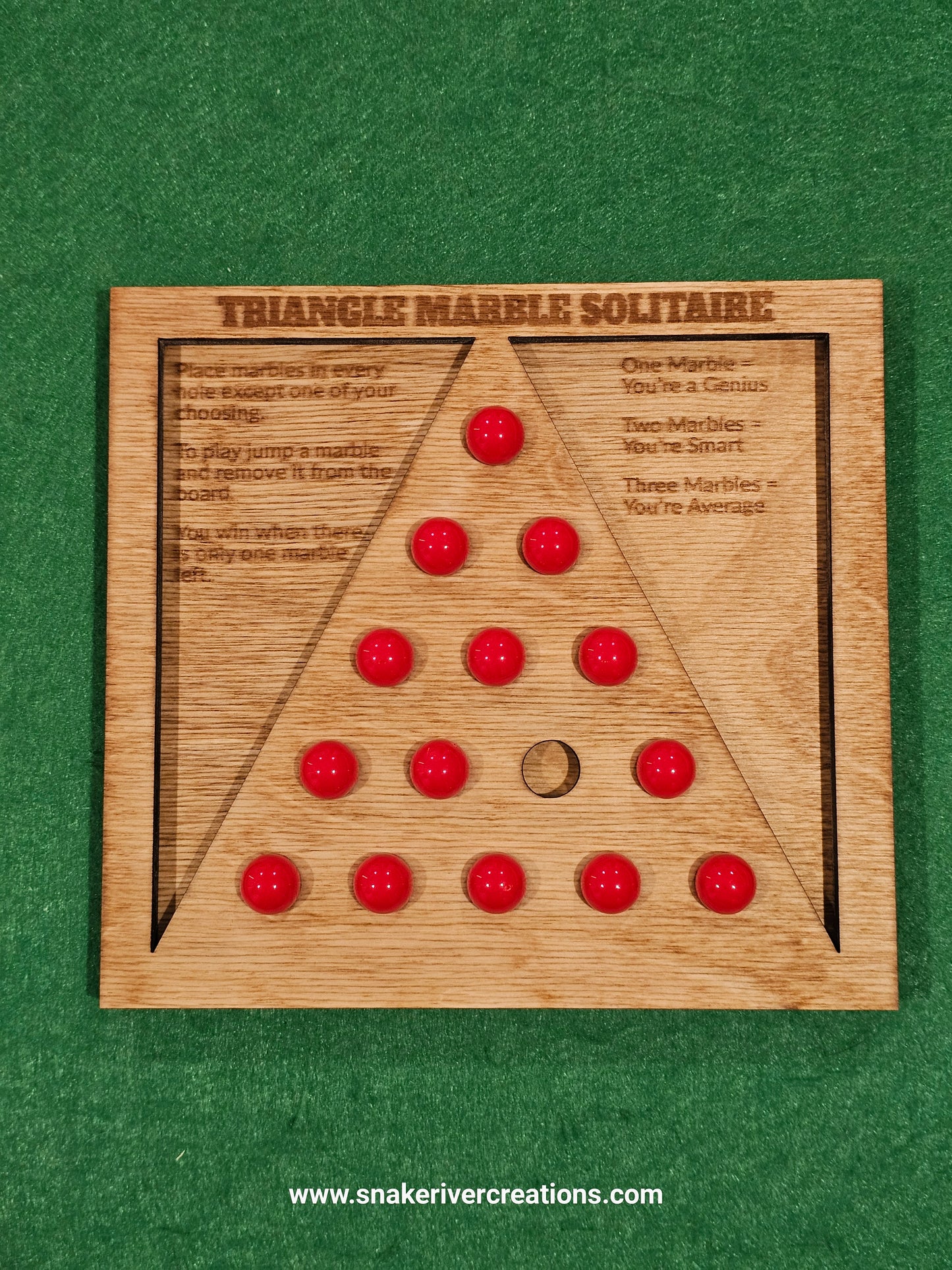 Triangle Marble Solitaire