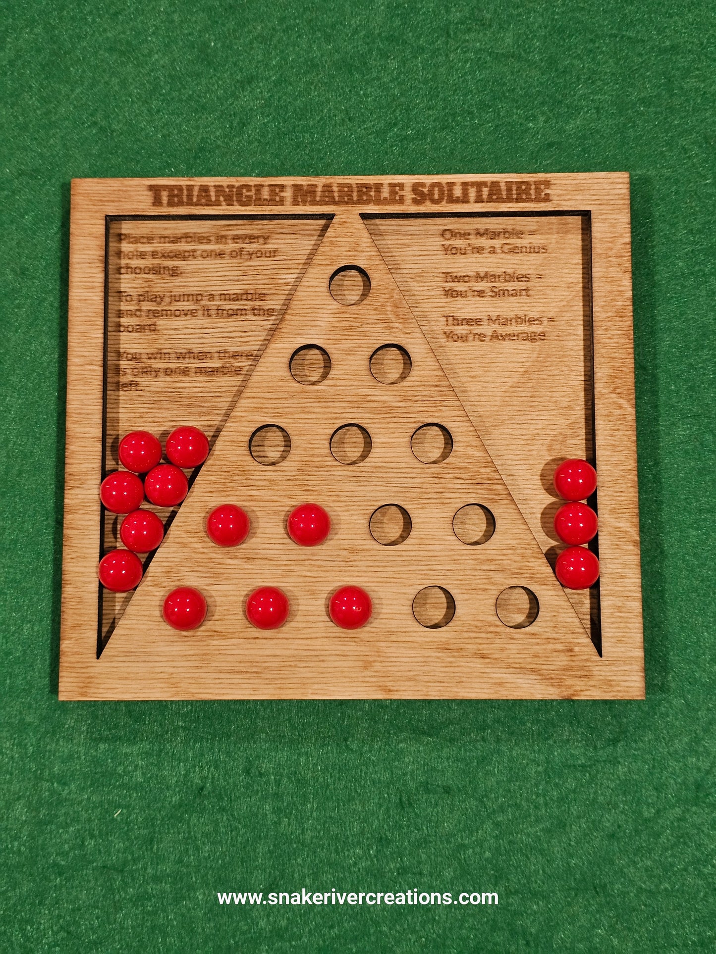Triangle Marble Solitaire