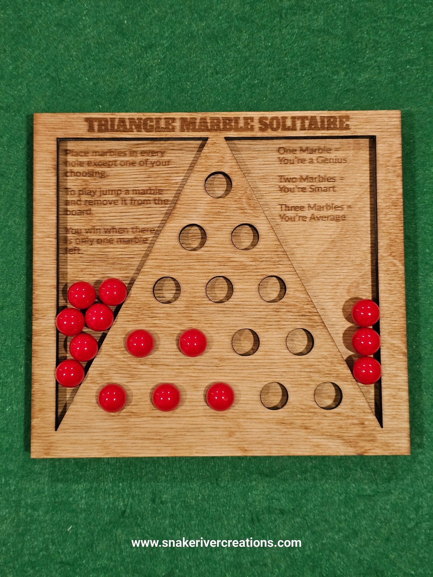 Triangle Marble Solitaire