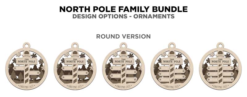 Personalized North Pole Family Keepsake Ornament