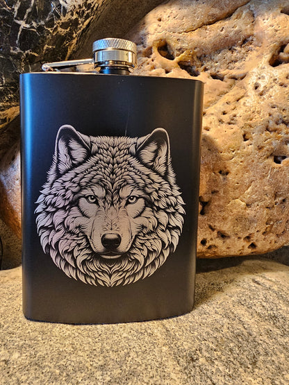 Personalized Stainless Steel Drinking Flask 8oz - Many Great Options to Choose From