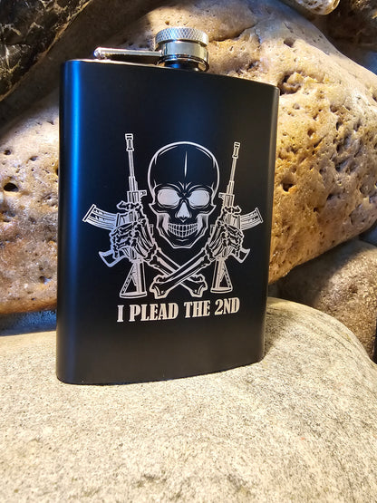 Personalized Stainless Steel Drinking Flask 8oz - Many Great Options to Choose From